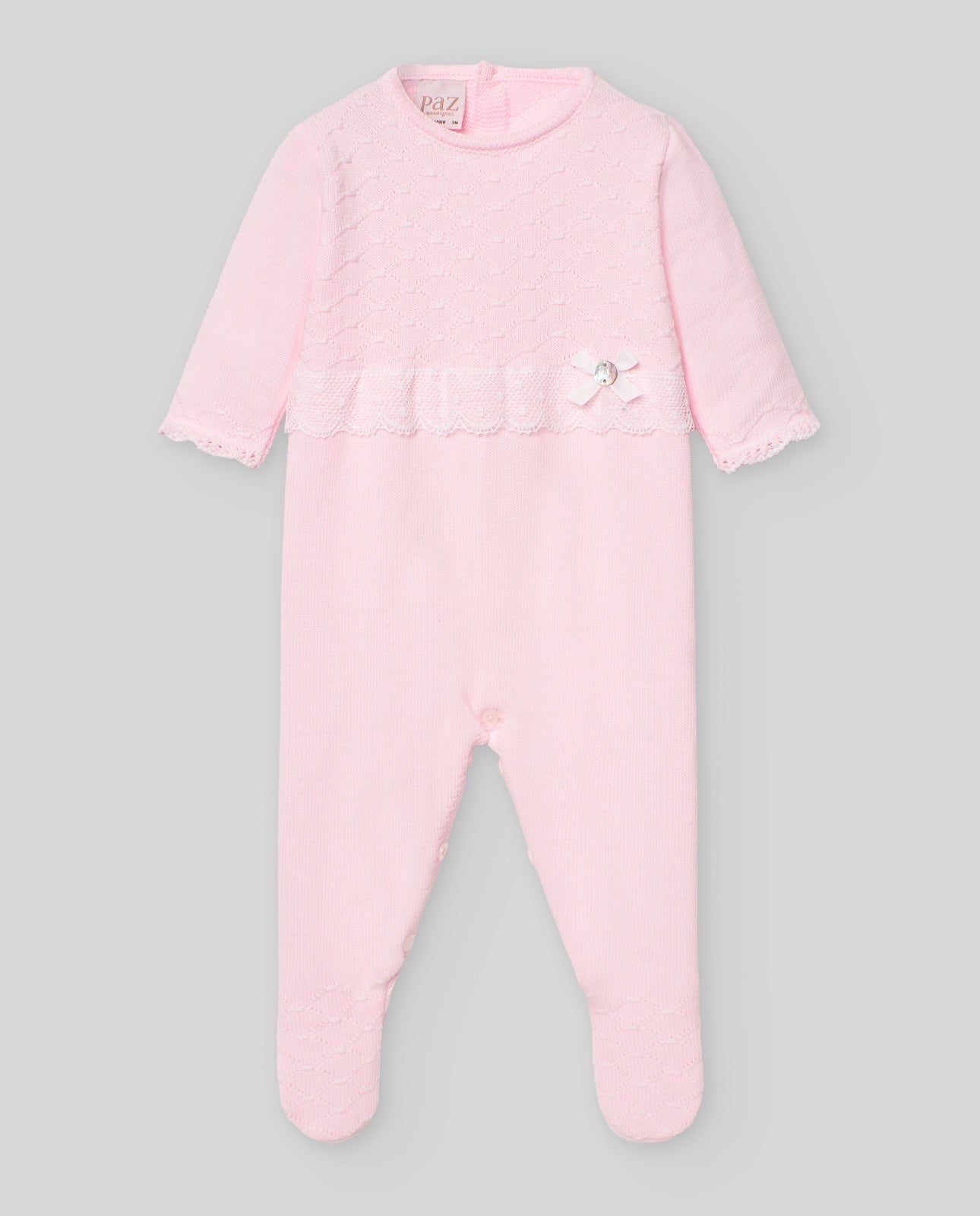 KNIT NEWBORN ROMPER "LINDA"