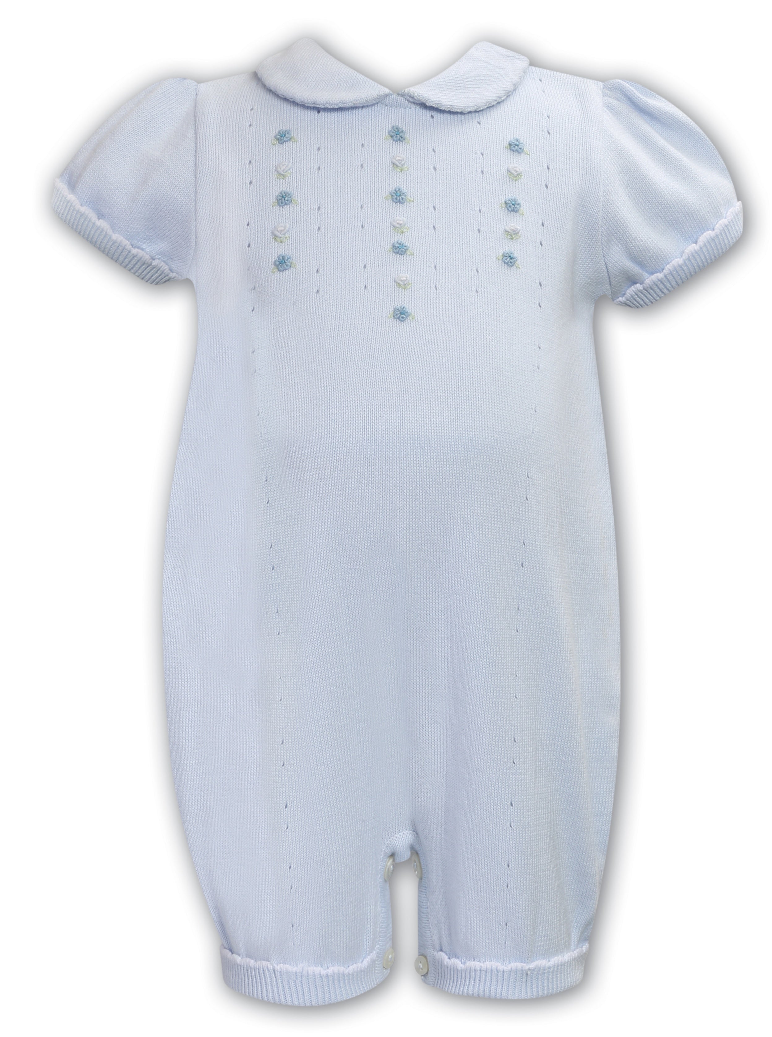SARAH LOUISE ROMPER-FLOWER DETAIL
