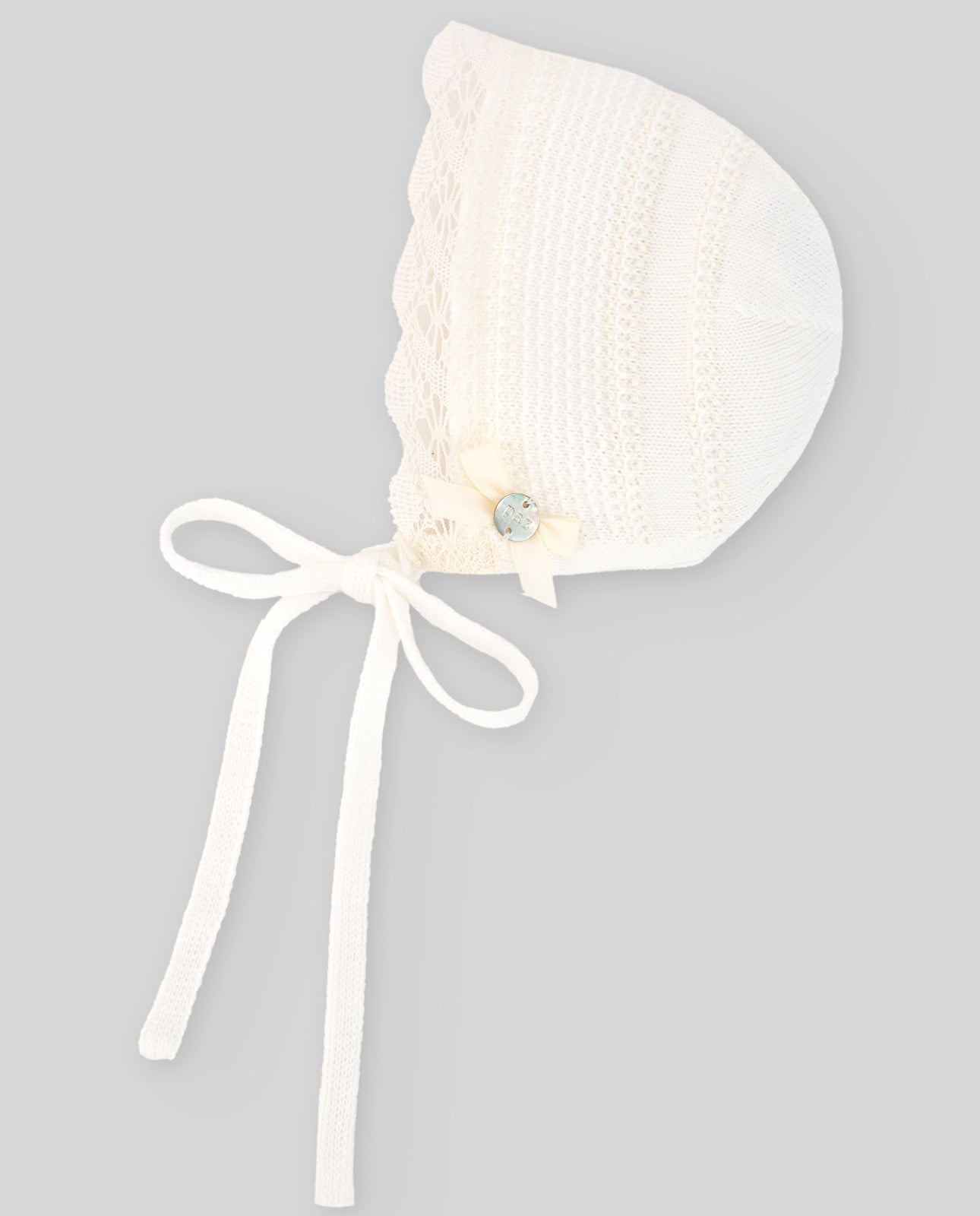 PAZ RODRIGUEZ KNIT NEWBORN BONNET "PAZ V25"