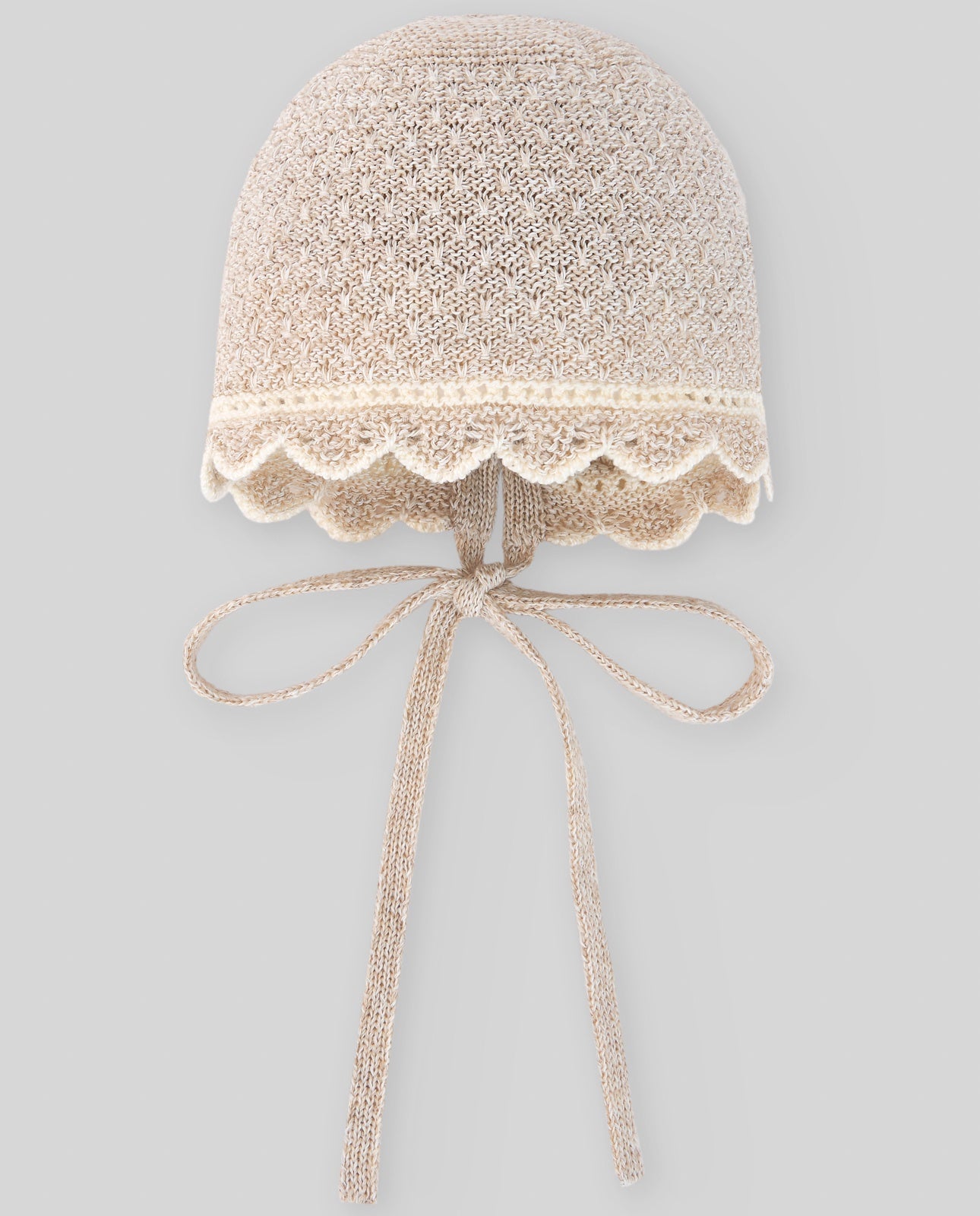 PAZ RODRIGUEZ KNIT NEWBORN BONNET "AREA"