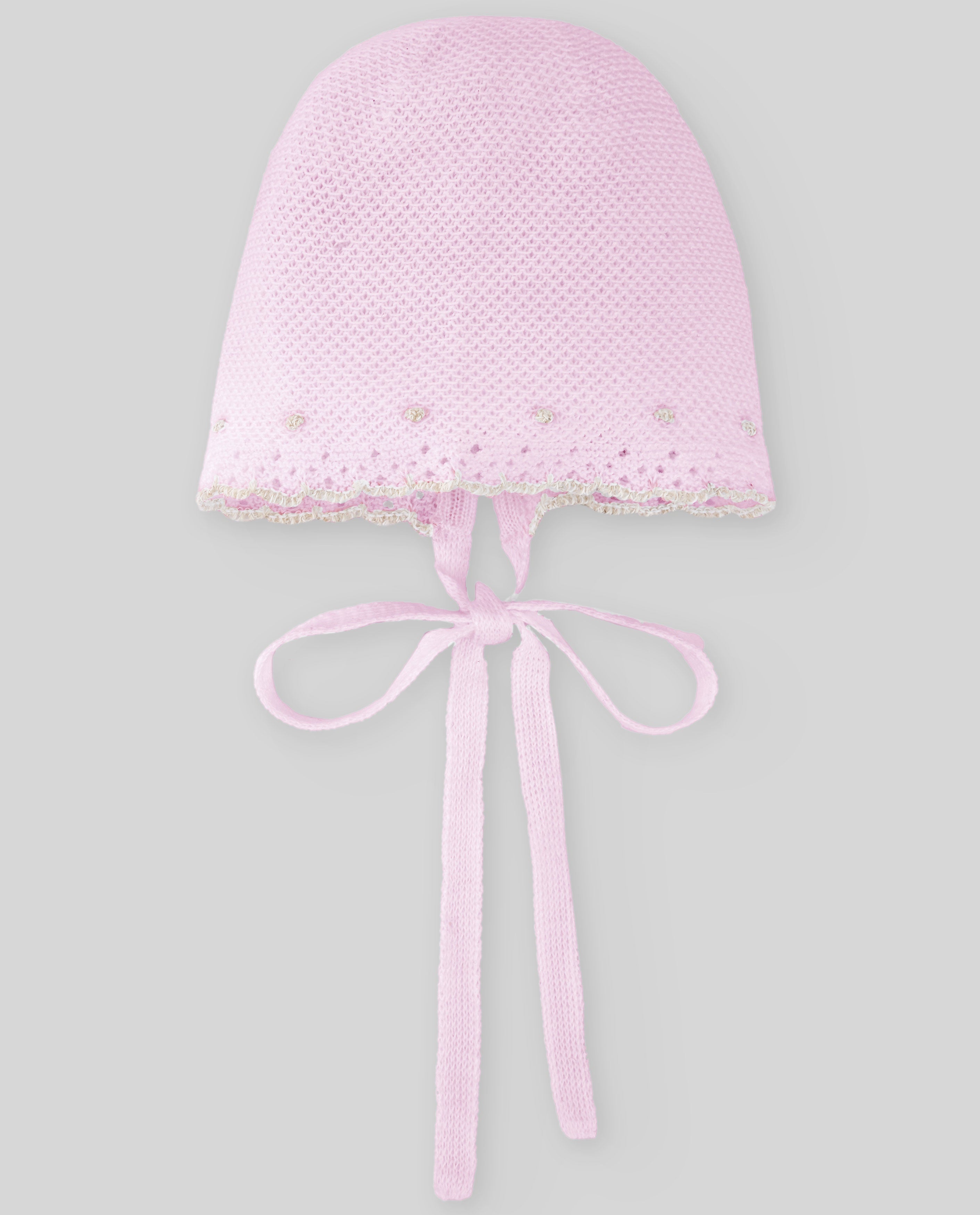 PAZ RODRIGUEZ KNIT NEWBORN BONNET "GLACIAR"
