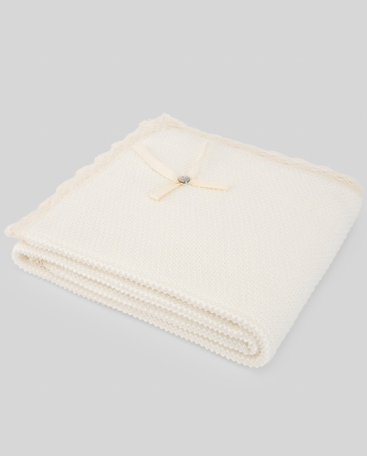 PAZ RODRIGUEZ KNIT NEWBORN SHAWL "PAZ V25"