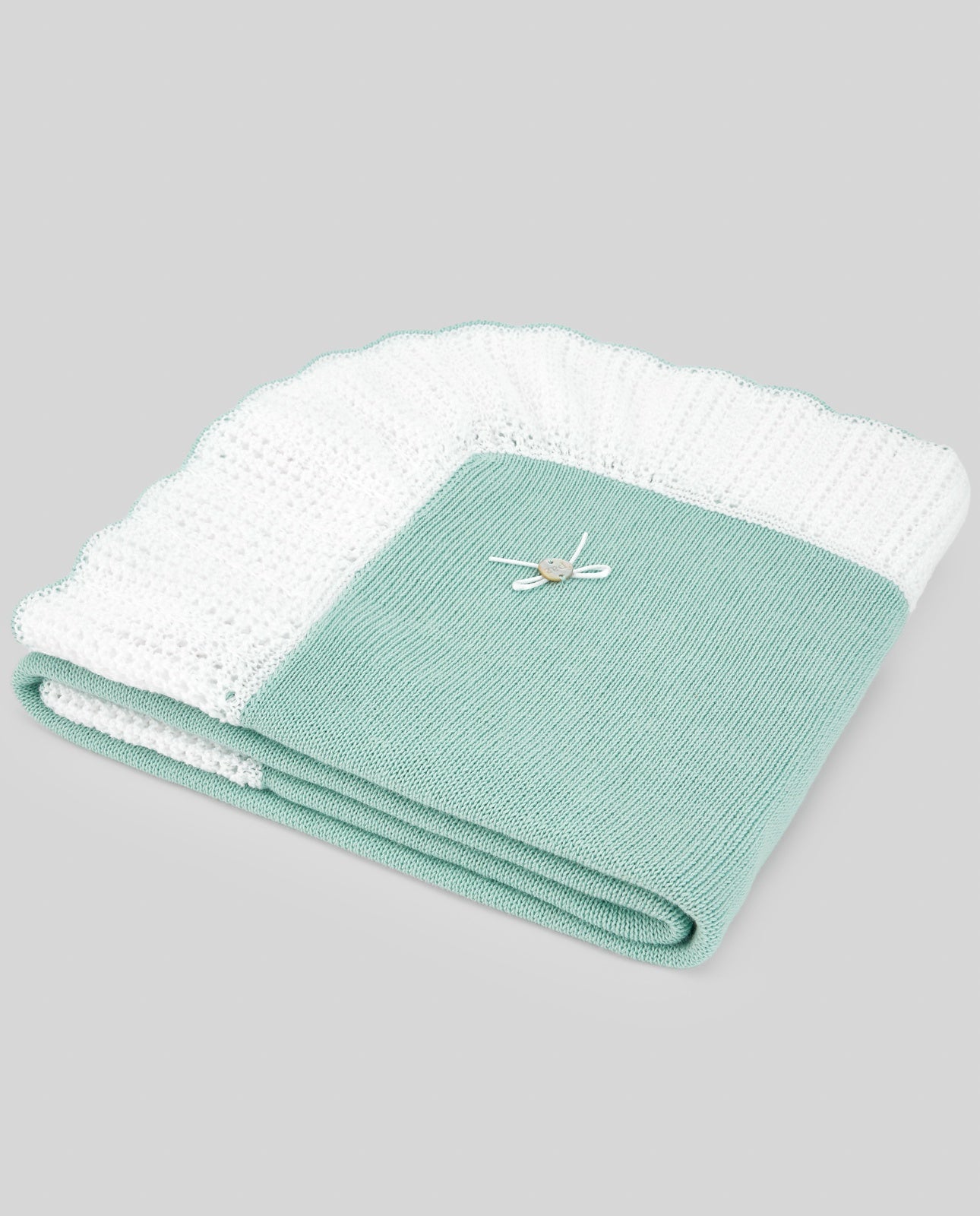 PAZ RODRIGUEZ KNIT NEWBORN SHAWL "EIDO"