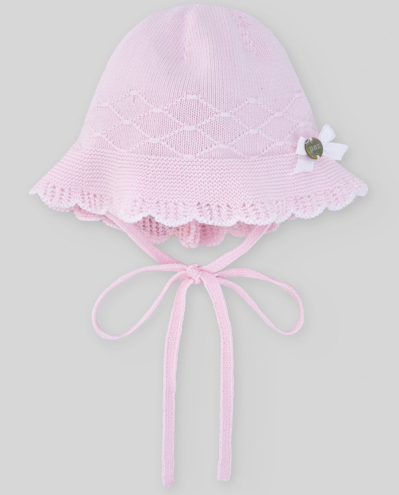 PAZ RODRIGUEZ KNIT NEWBORN BONNET "LINDA"