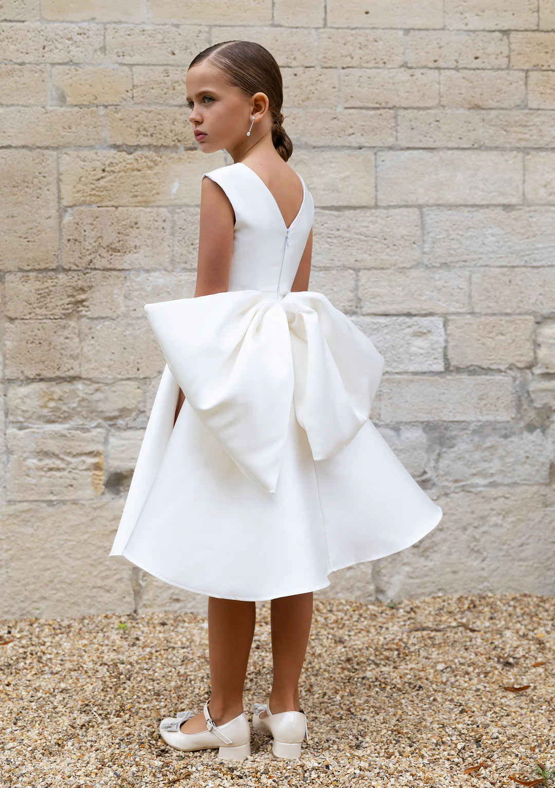 Marisol Mikado Dress with Bow