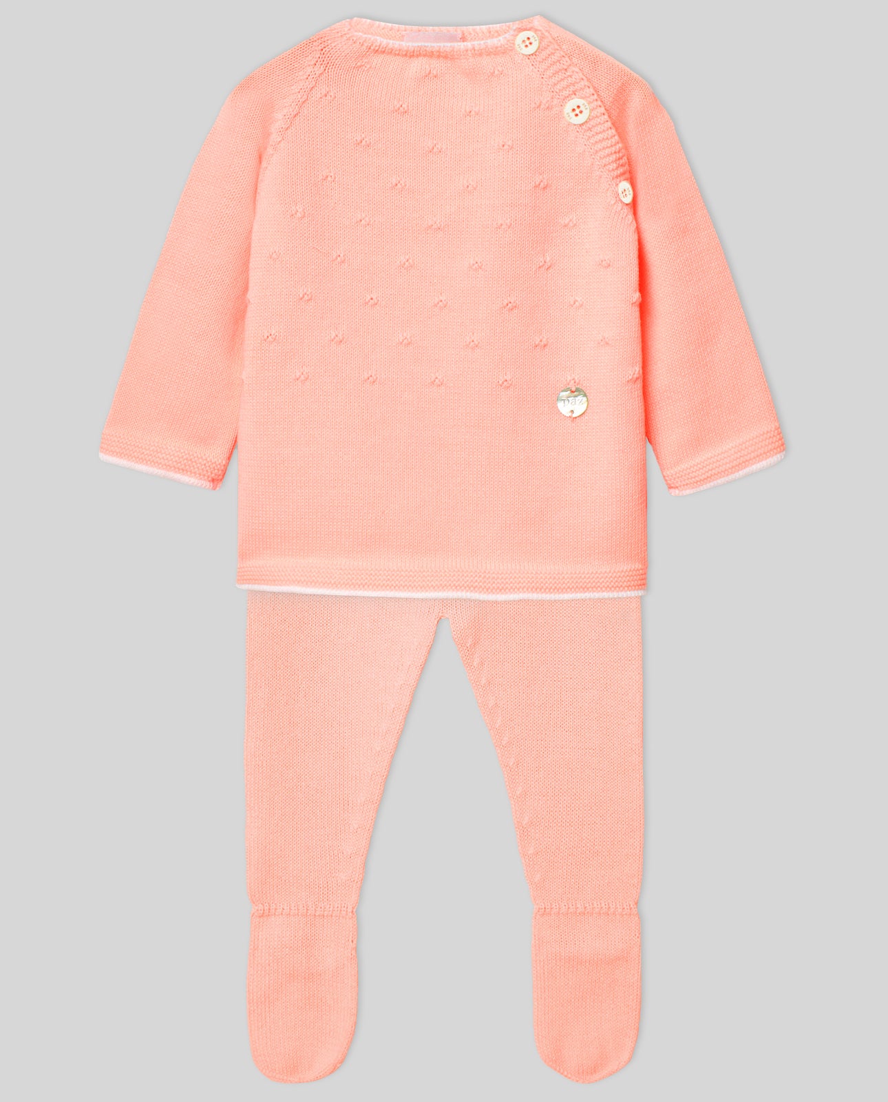 PAZ RODRIGUEZ SET KNIT NEWBORN SWEATER + LEGGINGS "REGALO V25"