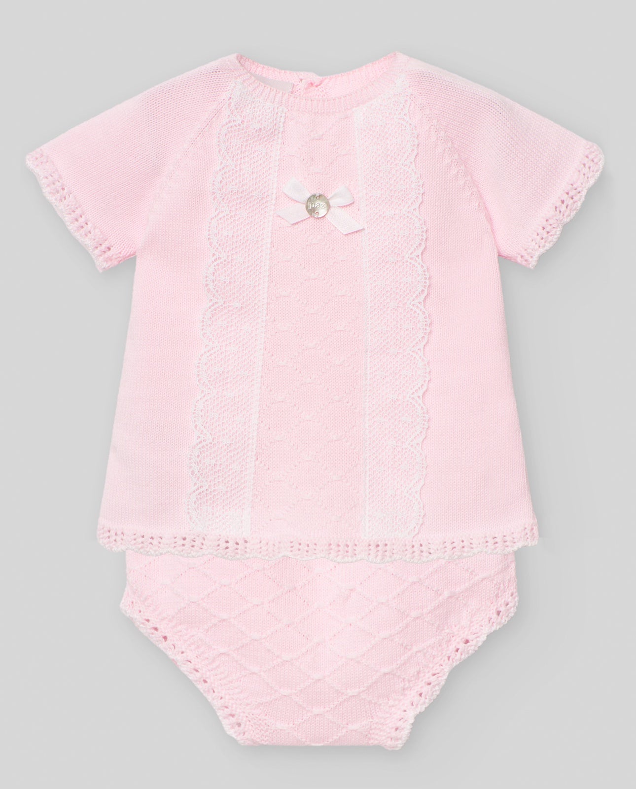 NEWBORN SWEATER + BLOOMERS KNIT SET "LINDA"