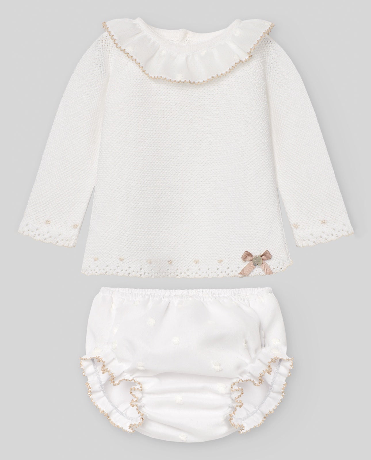 NEWBORN SET SWEATER + BLOOMERS "LINO"