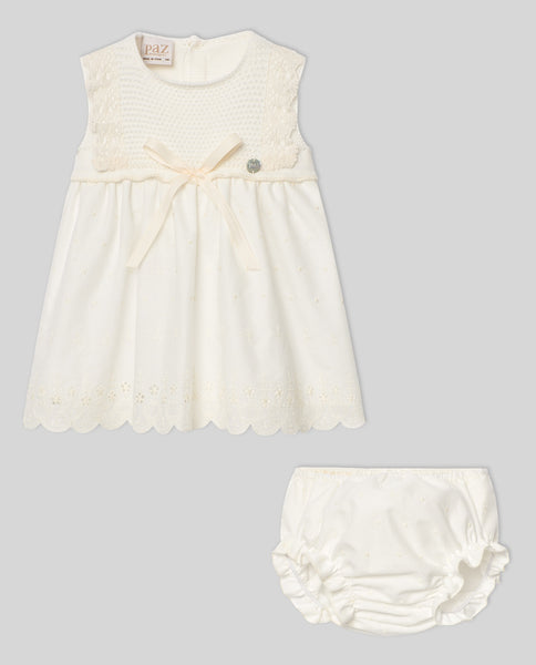 Paz Rodriguez Knit Newborn Short Dress 004-122477 main image 0