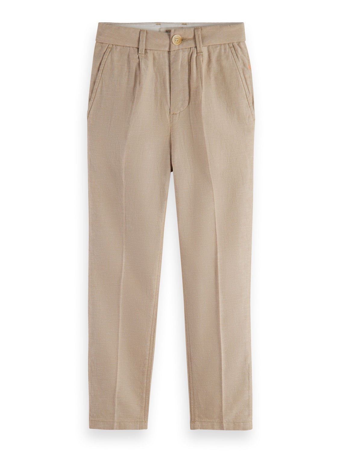 Loose tapered-fit twill pants