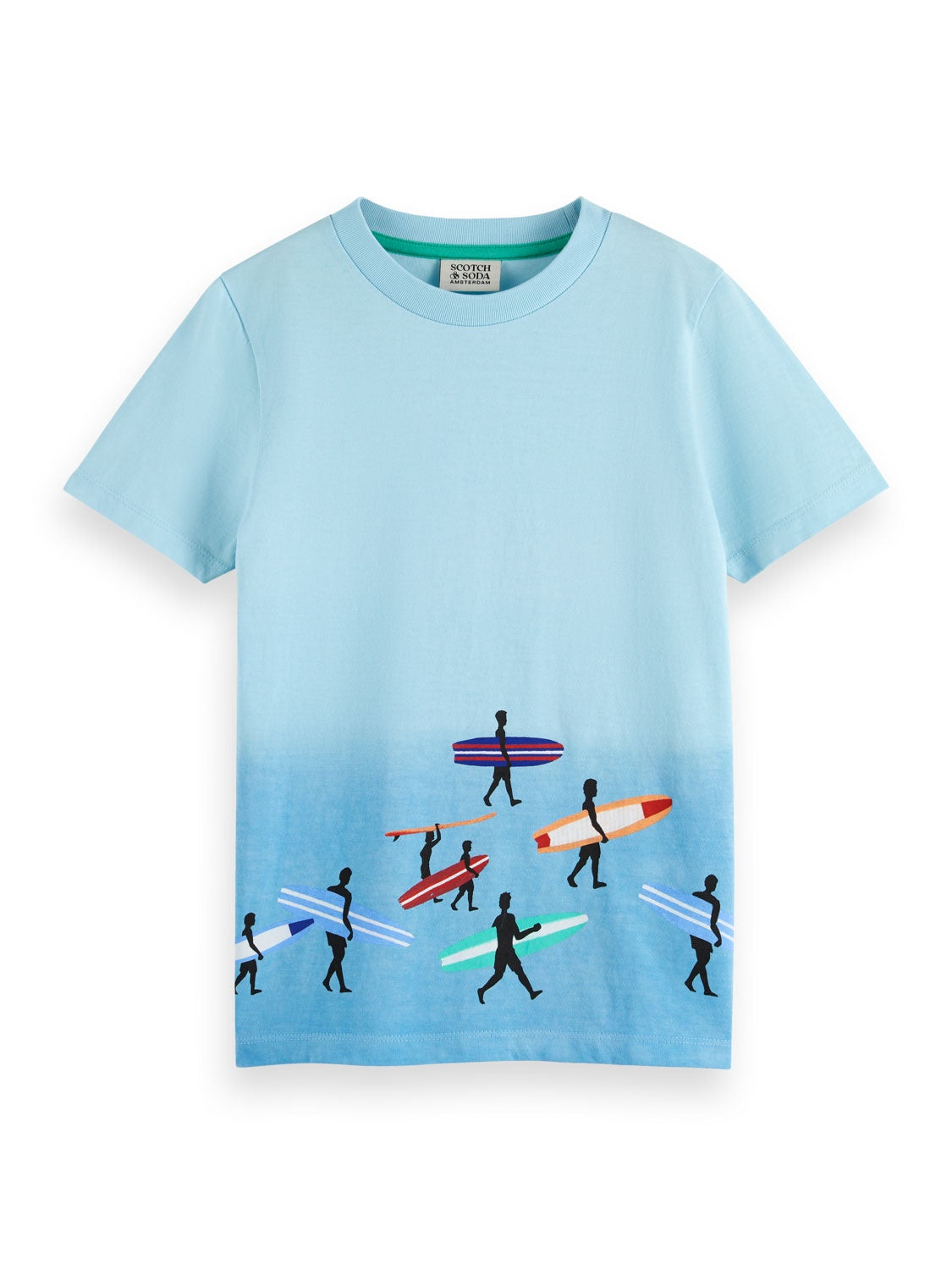 Blue Lagoon Artwork dip-dyed t-shirt