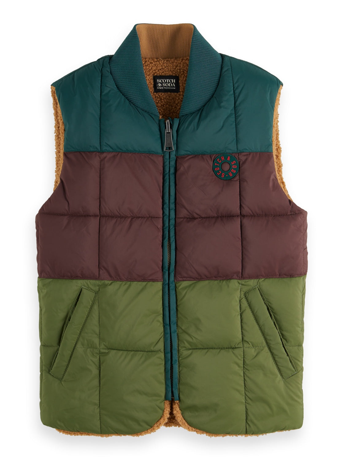 Reversible padded body warmer