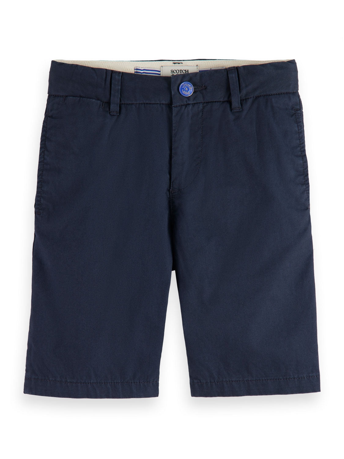 Kids - Longer-length pima cotton chino shorts