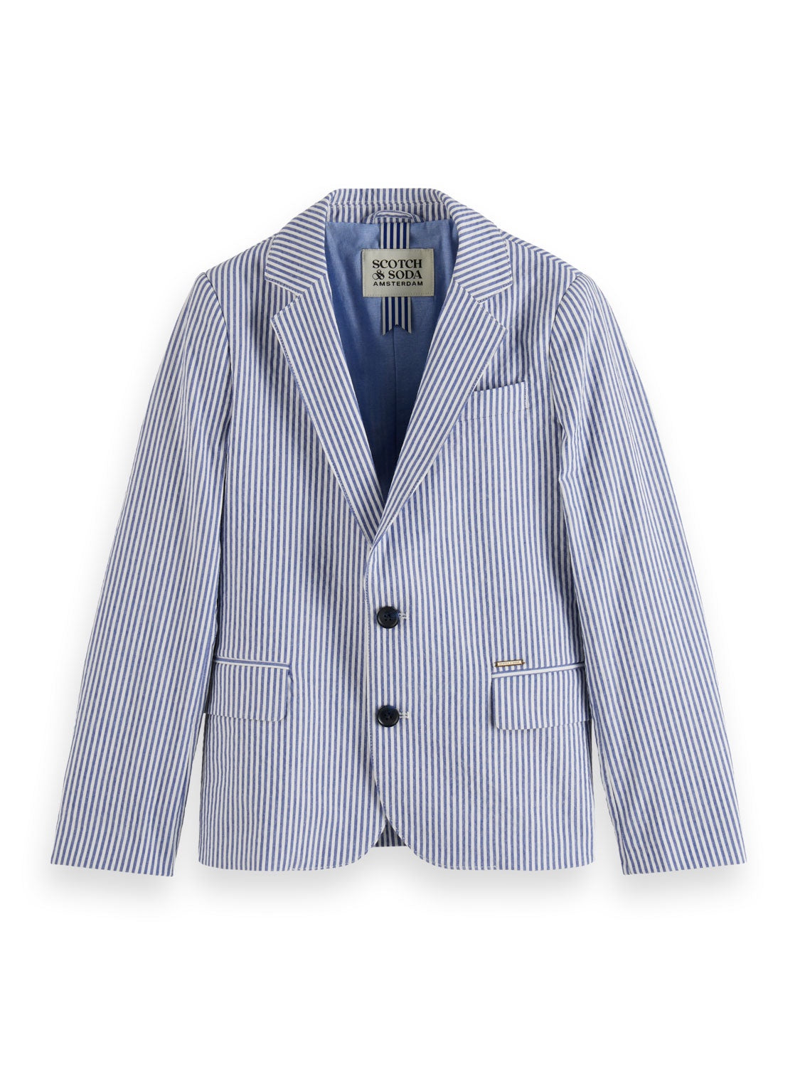 Kids - Seersucker striped blazer