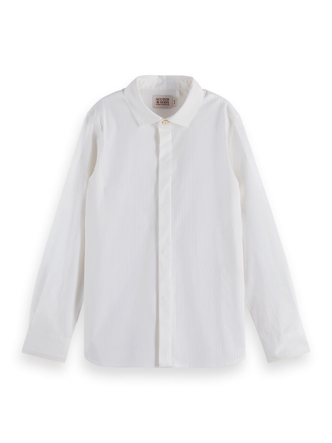 Kids - Slim-fit structured shirt