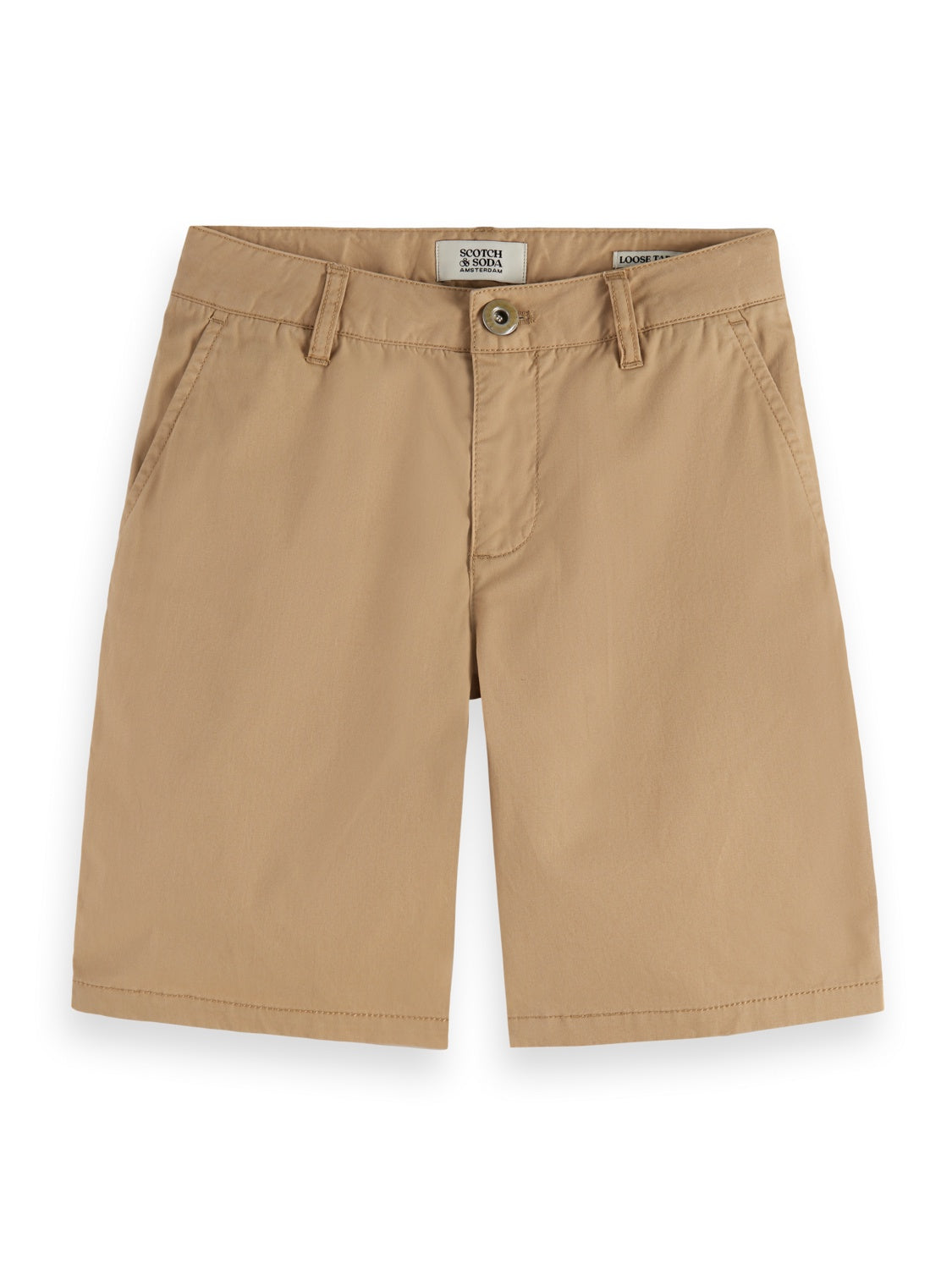 Kids - Classic chino shorts-Sand