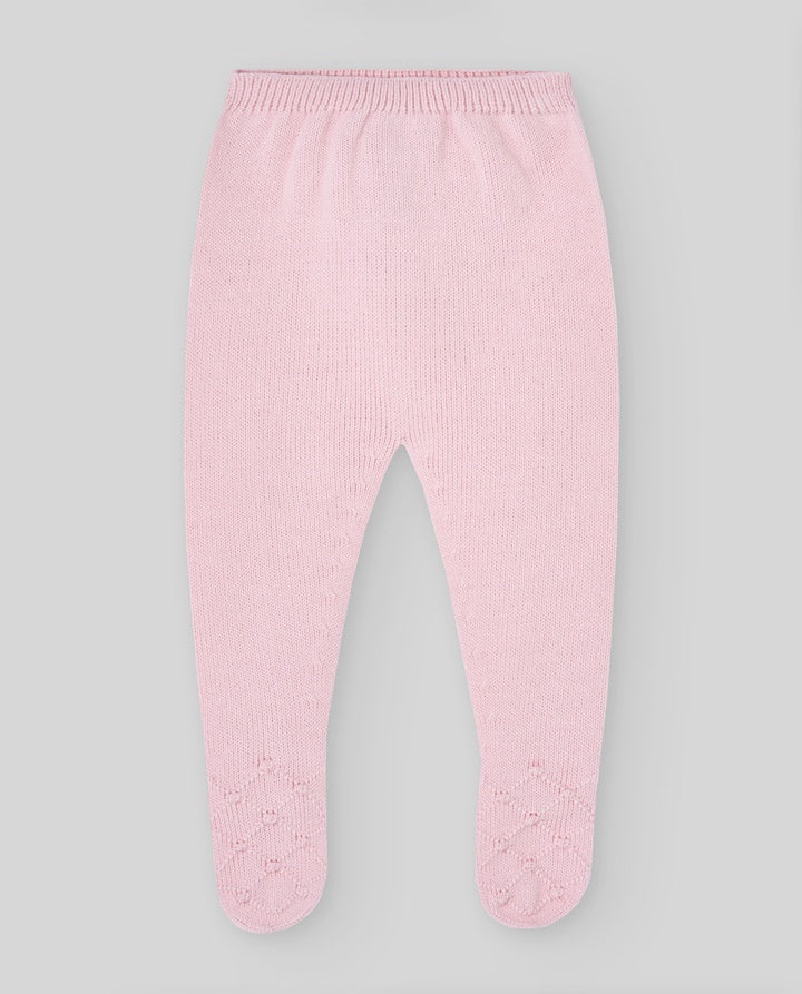 PAZ RODRIGUEZ KNIT NEWBORN LEGGINS "GLACIAR"