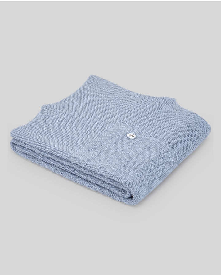 PAZ RODRIGUEZ KNIT NEWBORN SHAWL "PECERA"