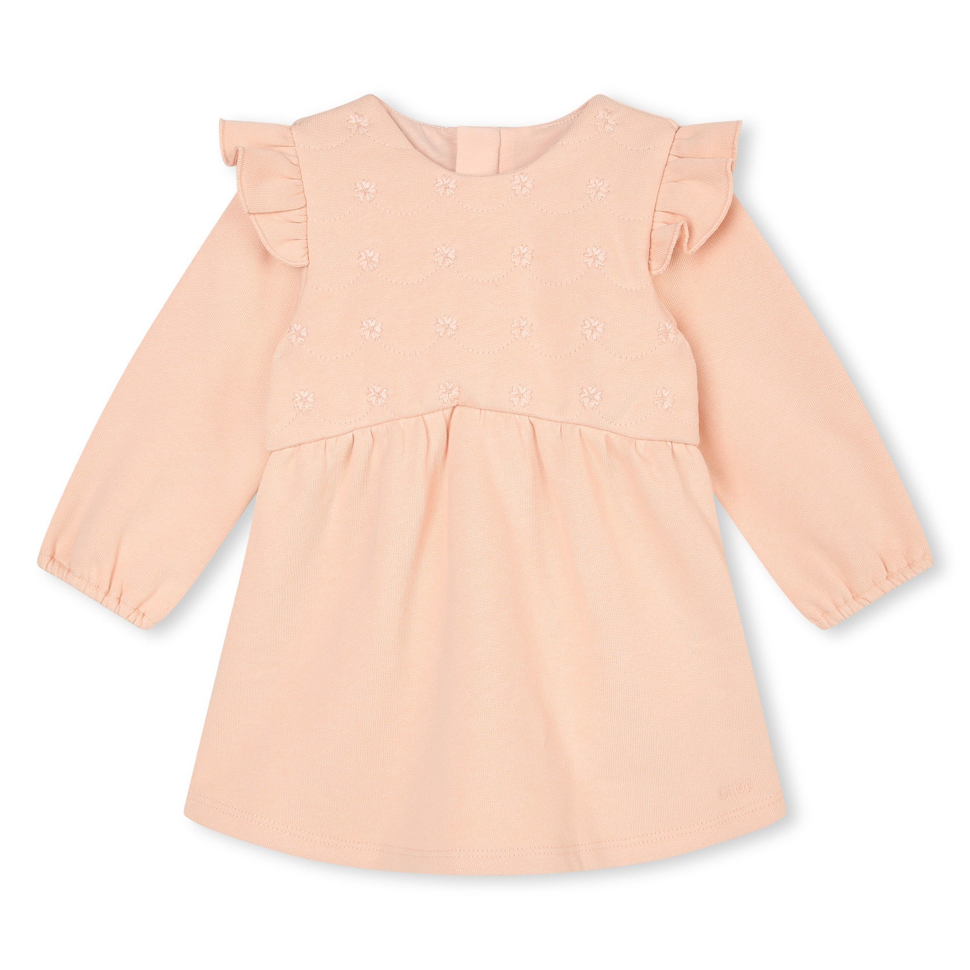 CHLOÉ PINK WASHED COTTON DRESS