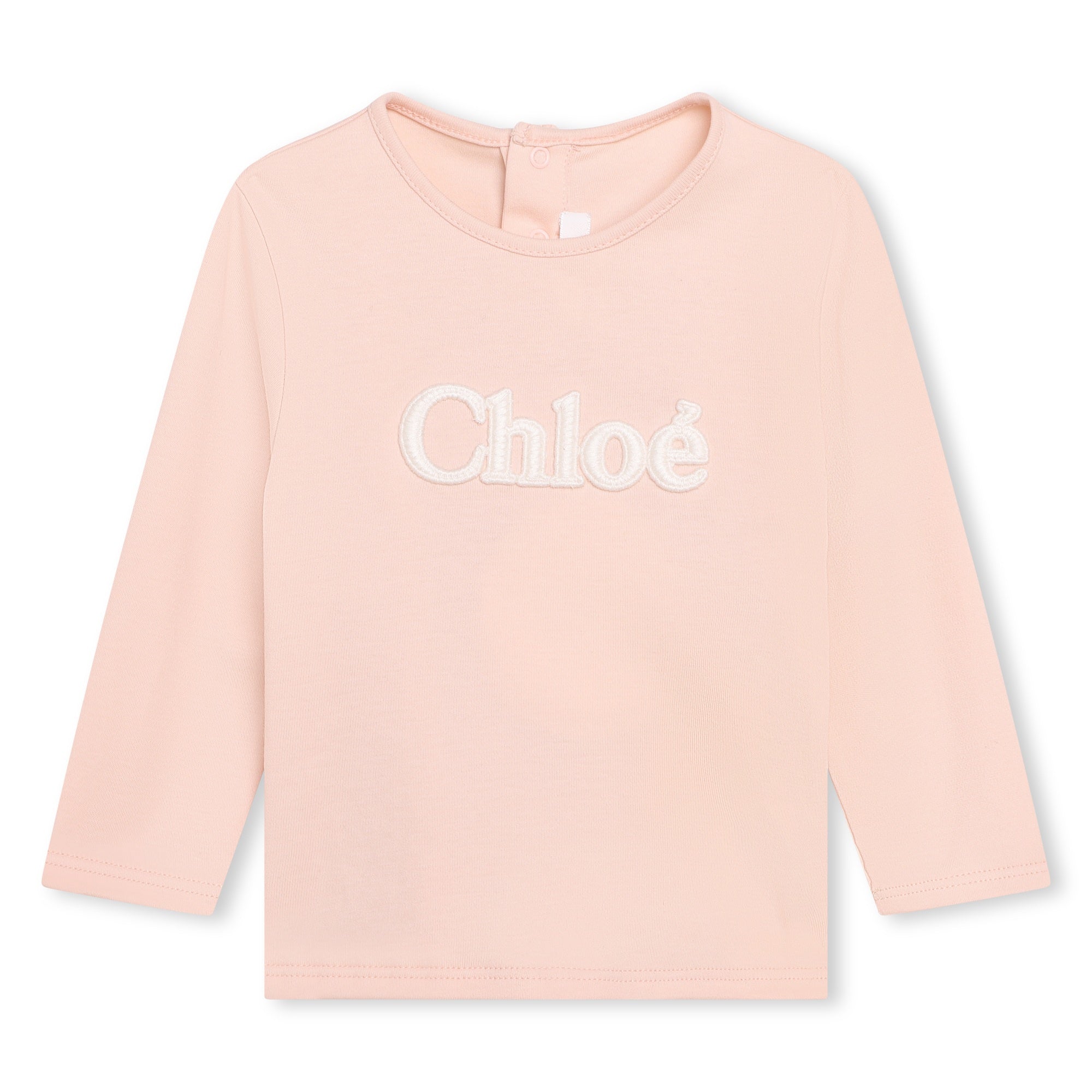 CHLOÉ PINK TODDLER LONG SLEEVE TSHIRT