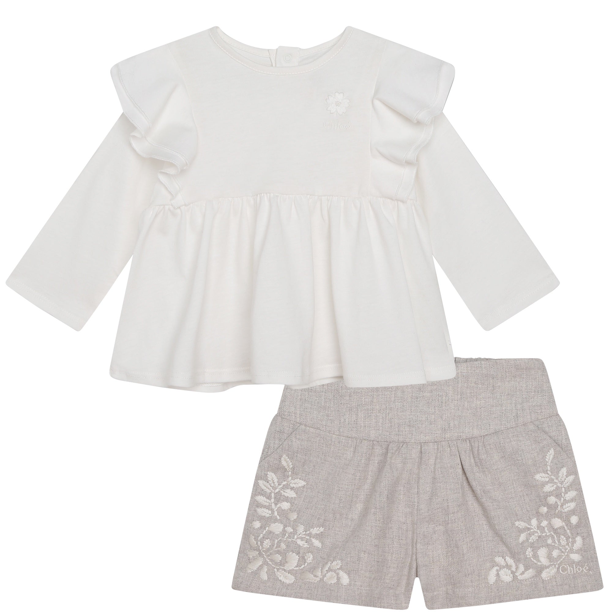 CHLOÉ SET-WHITE STONE COLOUR