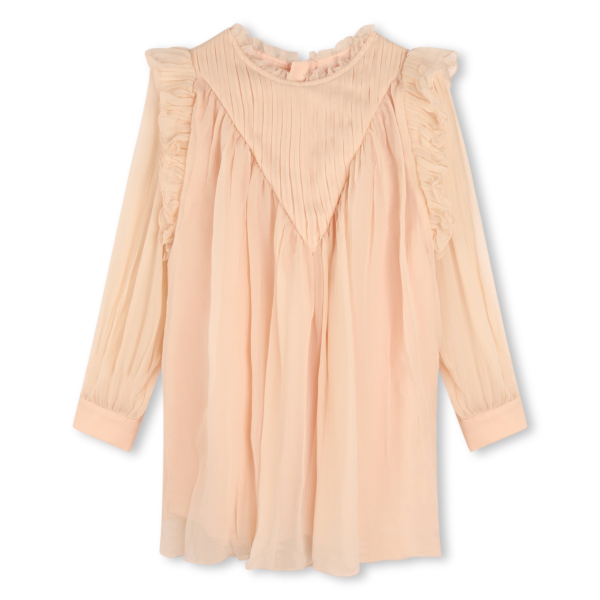 CHLOÉ PINK WASH CEREMONY SILK DRESS