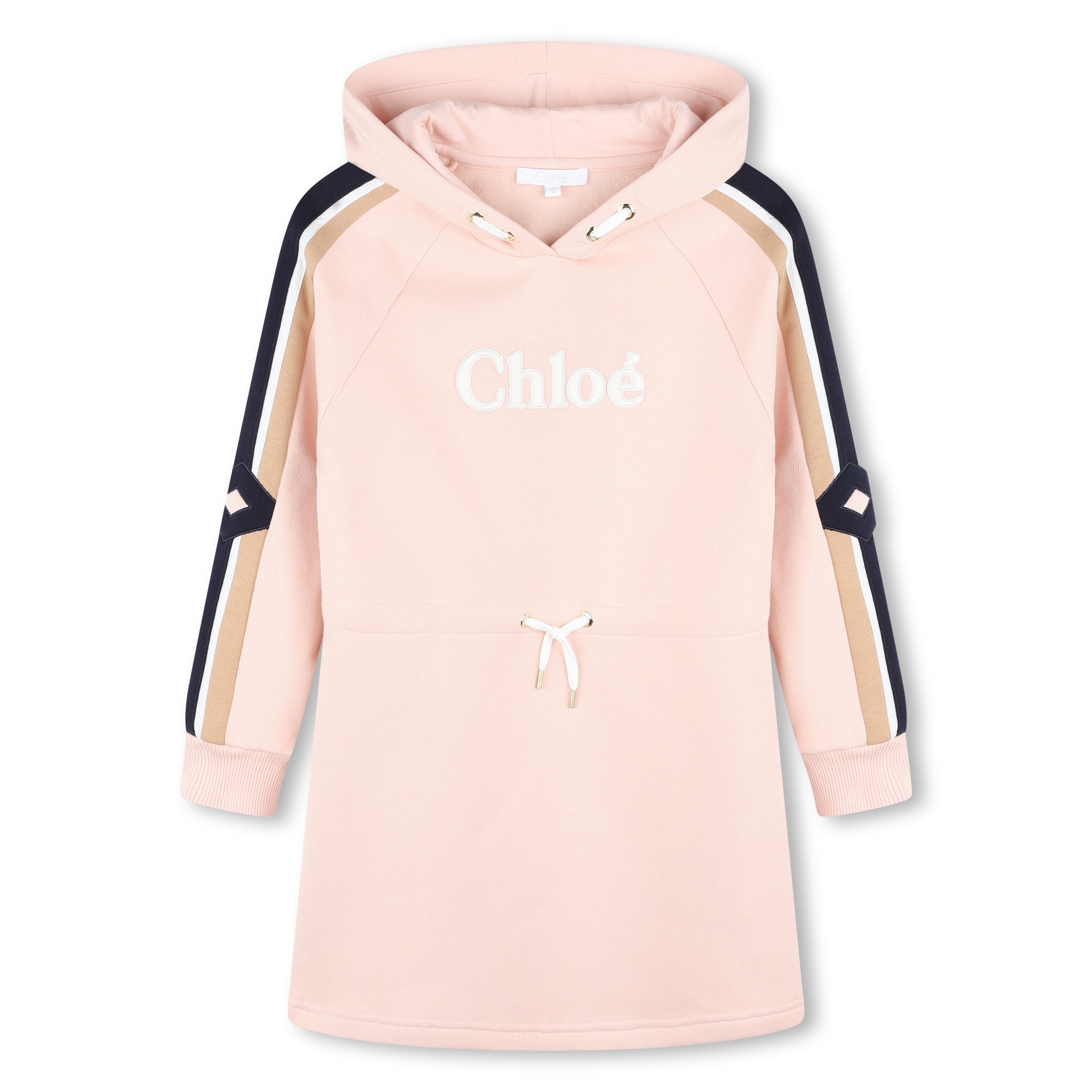CHLOÉ PINK WASH HOODED DRESS