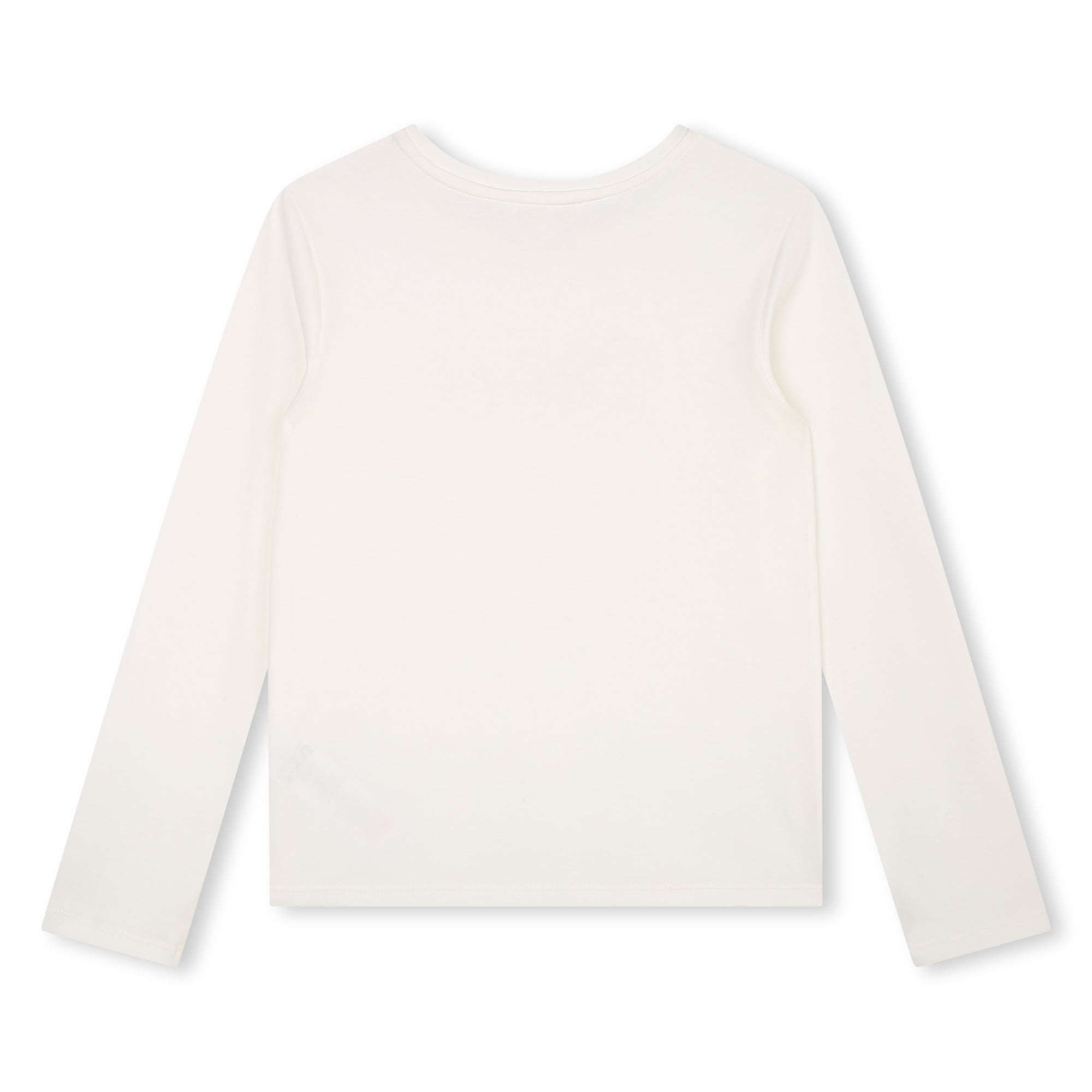 CHLOÉ OFFWHITE LOGO EMBROIDERED L/S TSHIRT