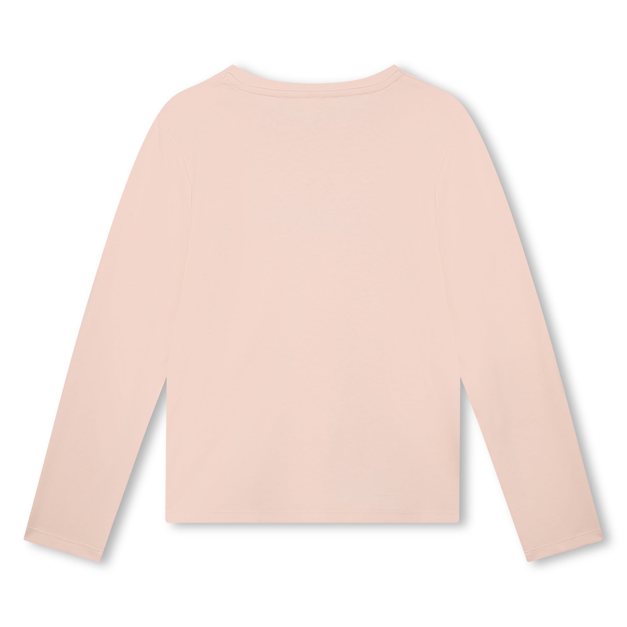 CHLOÉ PINK WASH LOGO EMBROIDERED L/S TSHIRT