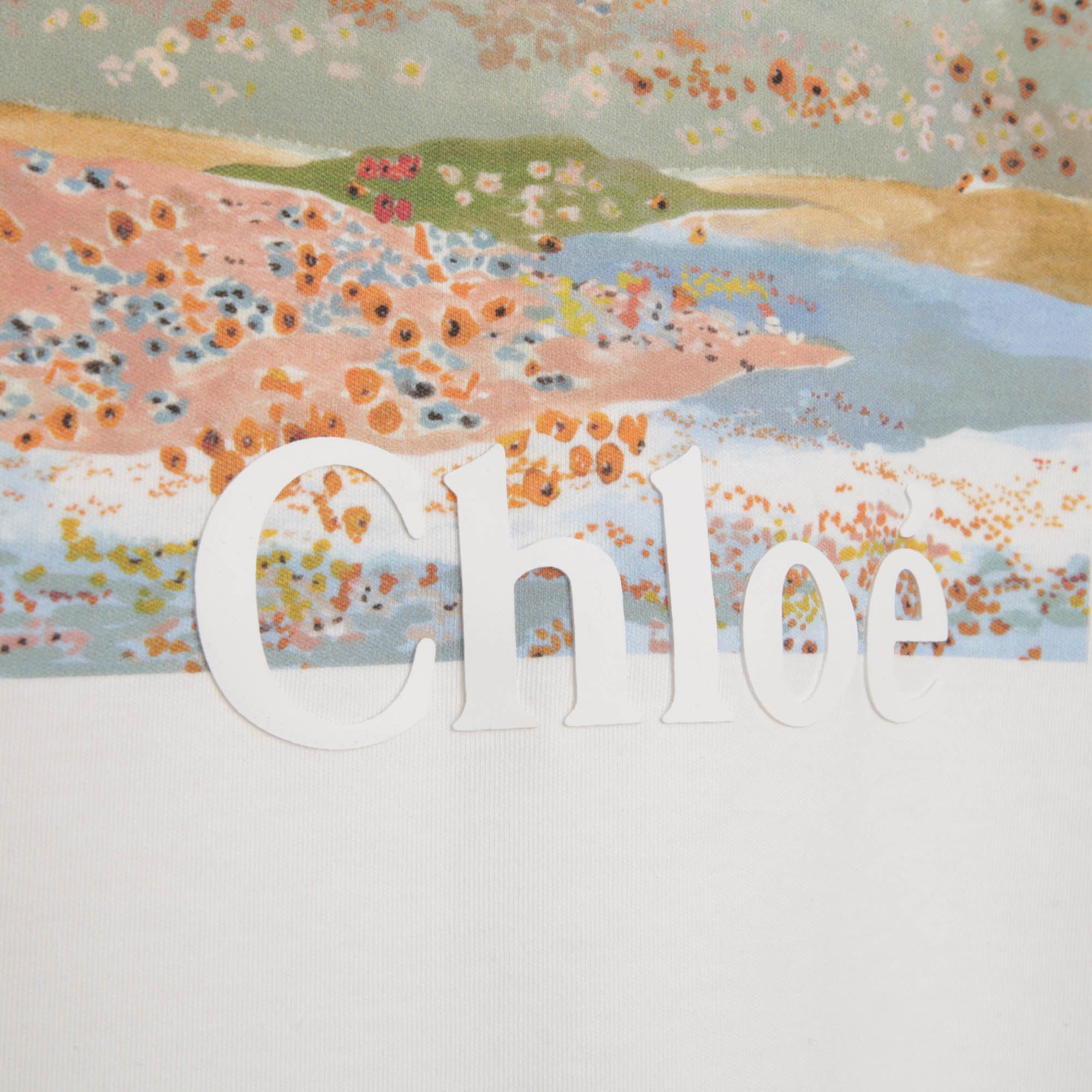 CHLOÉ OFF WHITE LONG SLEEVE TSHIRT