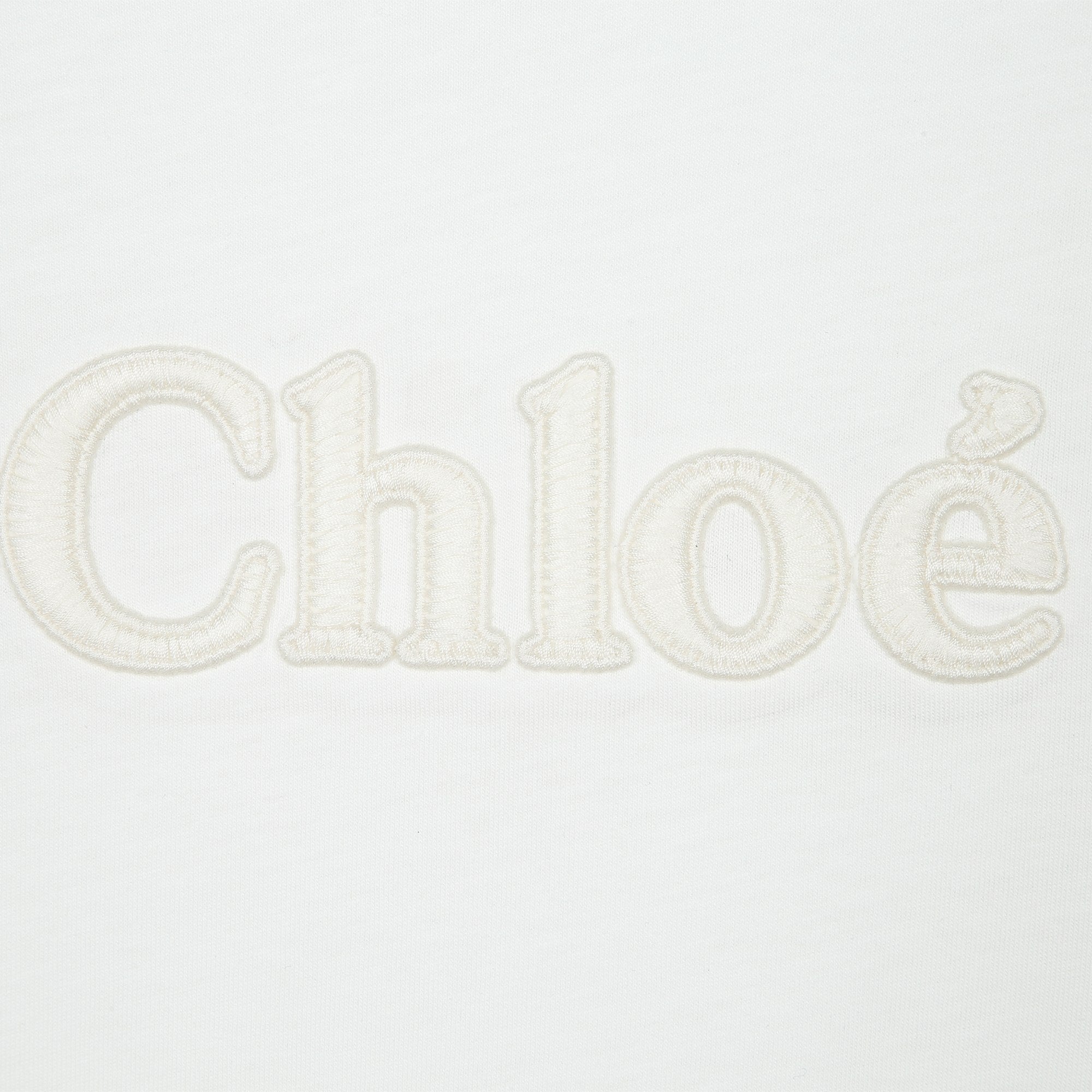 CHLOÉ LOGO EMBROIDERED S/S TSHIRT