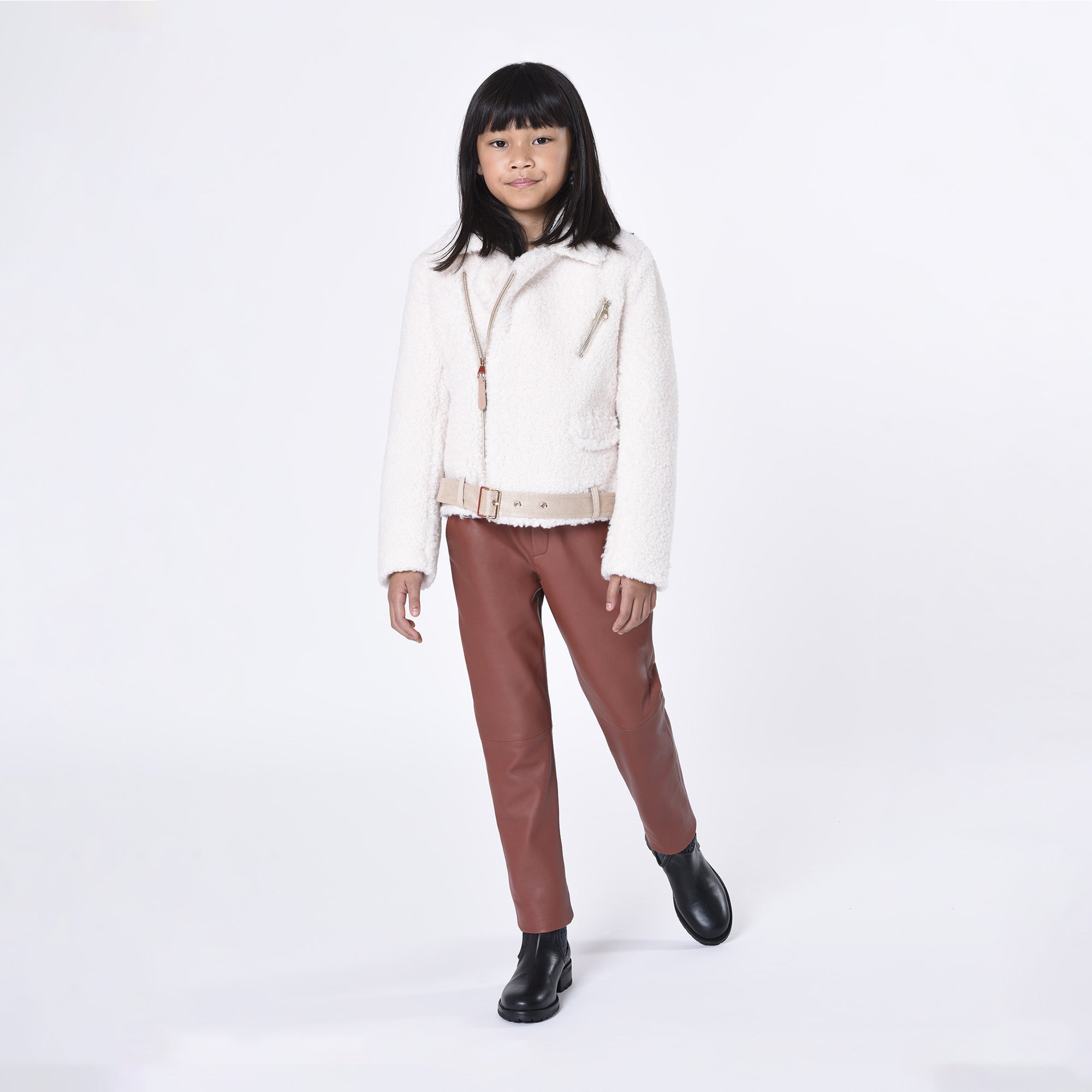 CHLOÉ FAUX SHERLING JACKET