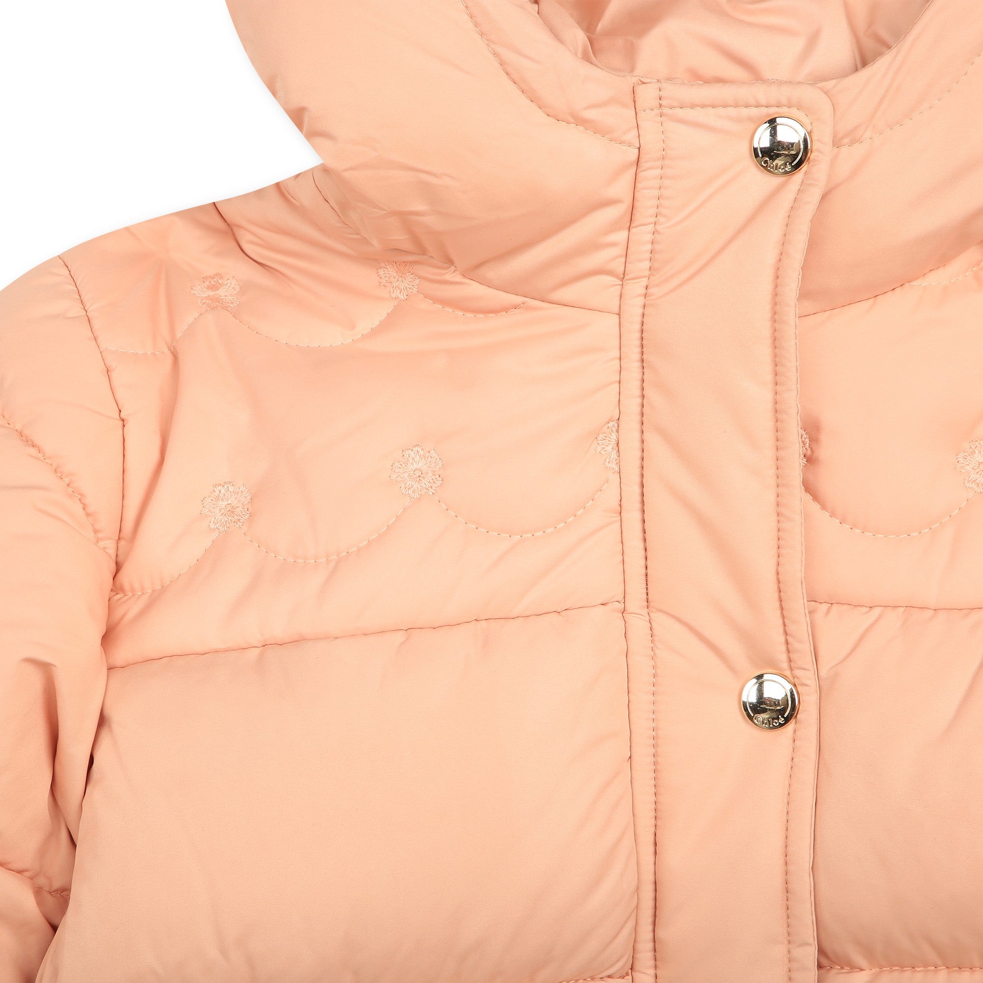 CHLOÉ PINK WASH PUFFER JACKET