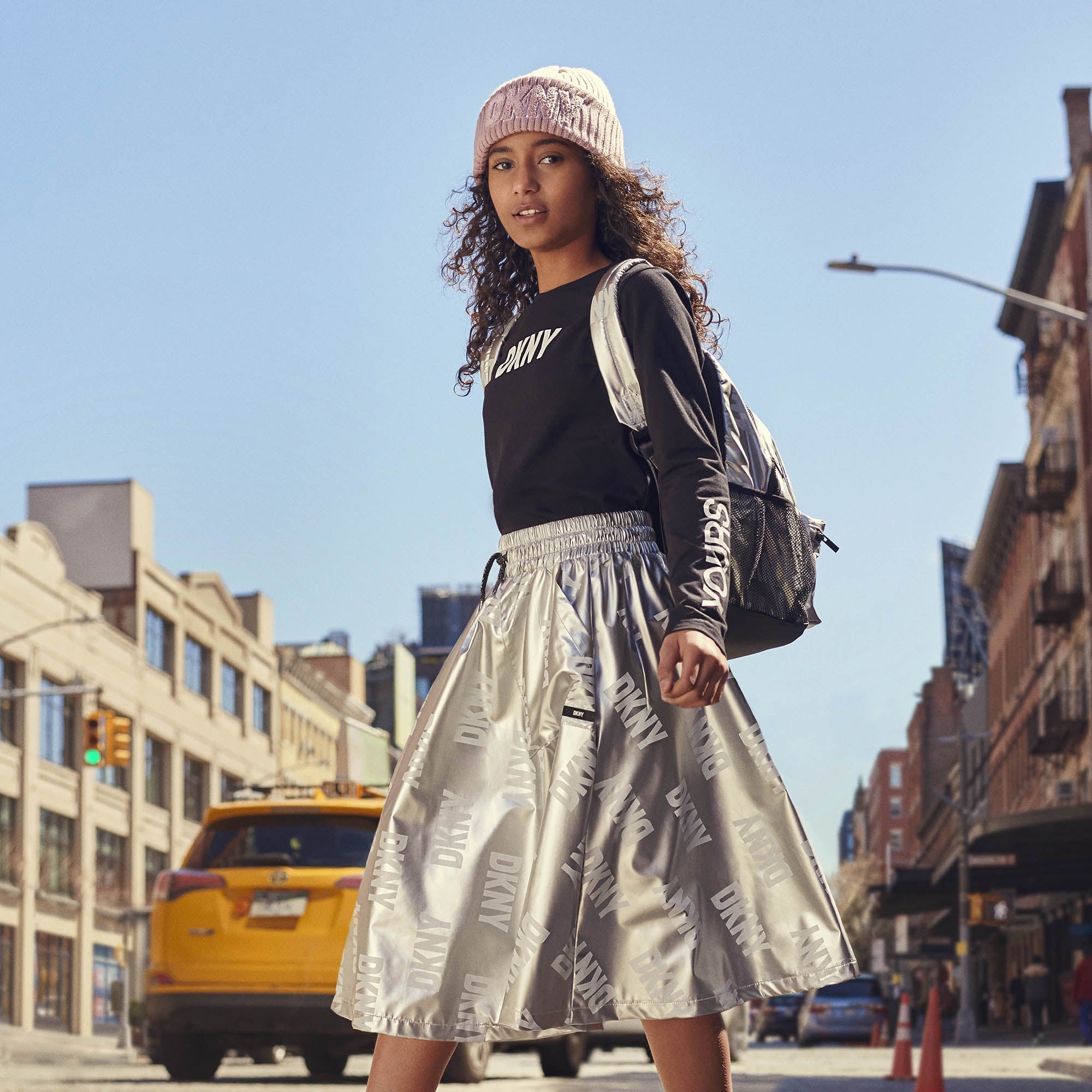 DKNY GIRLS "MAKE IT YOUR OWN" LONG SLEEVE T-SHIRT