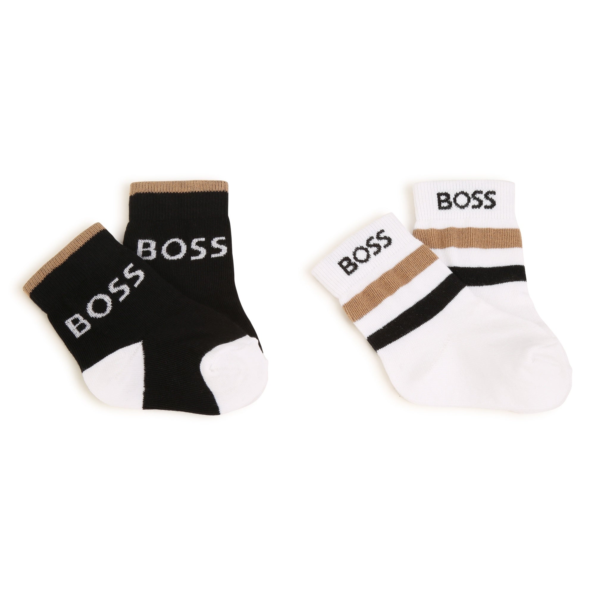 BOSS TODDLER BLACK /WHITE SOCKS