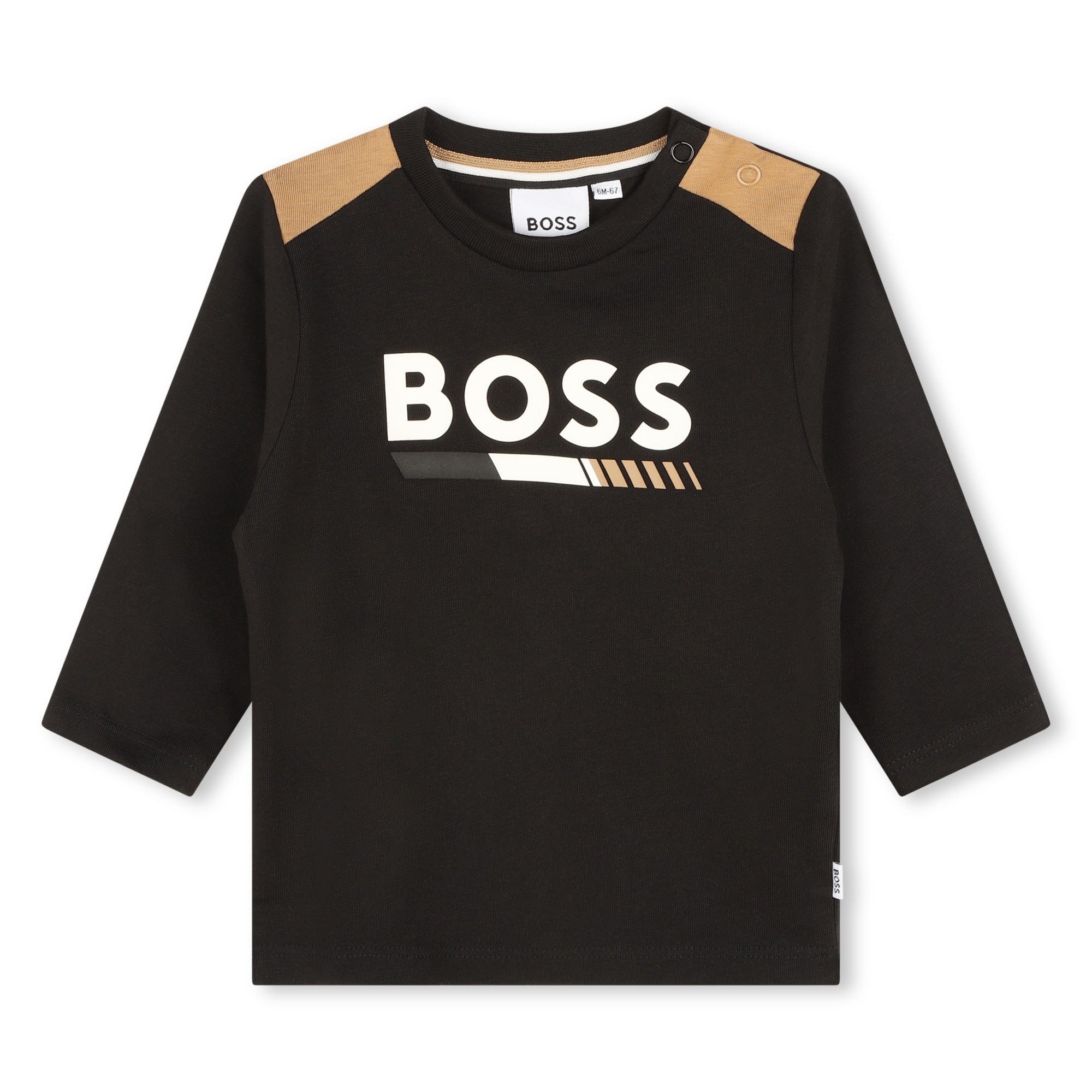BOSS TODDLER BLACK L/S TSHIRT