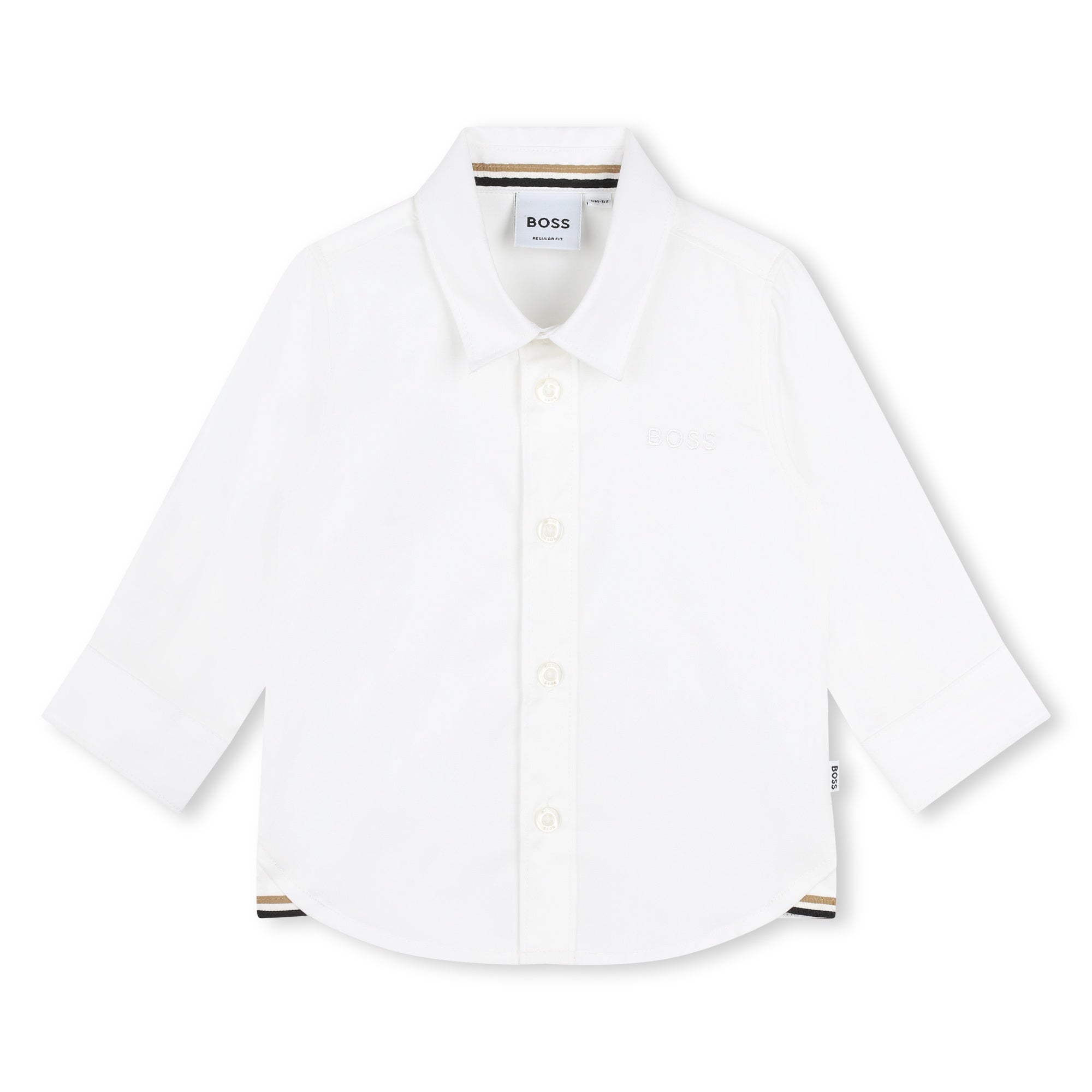 BOSS WHITE TODDLER DRESSY SHIRT