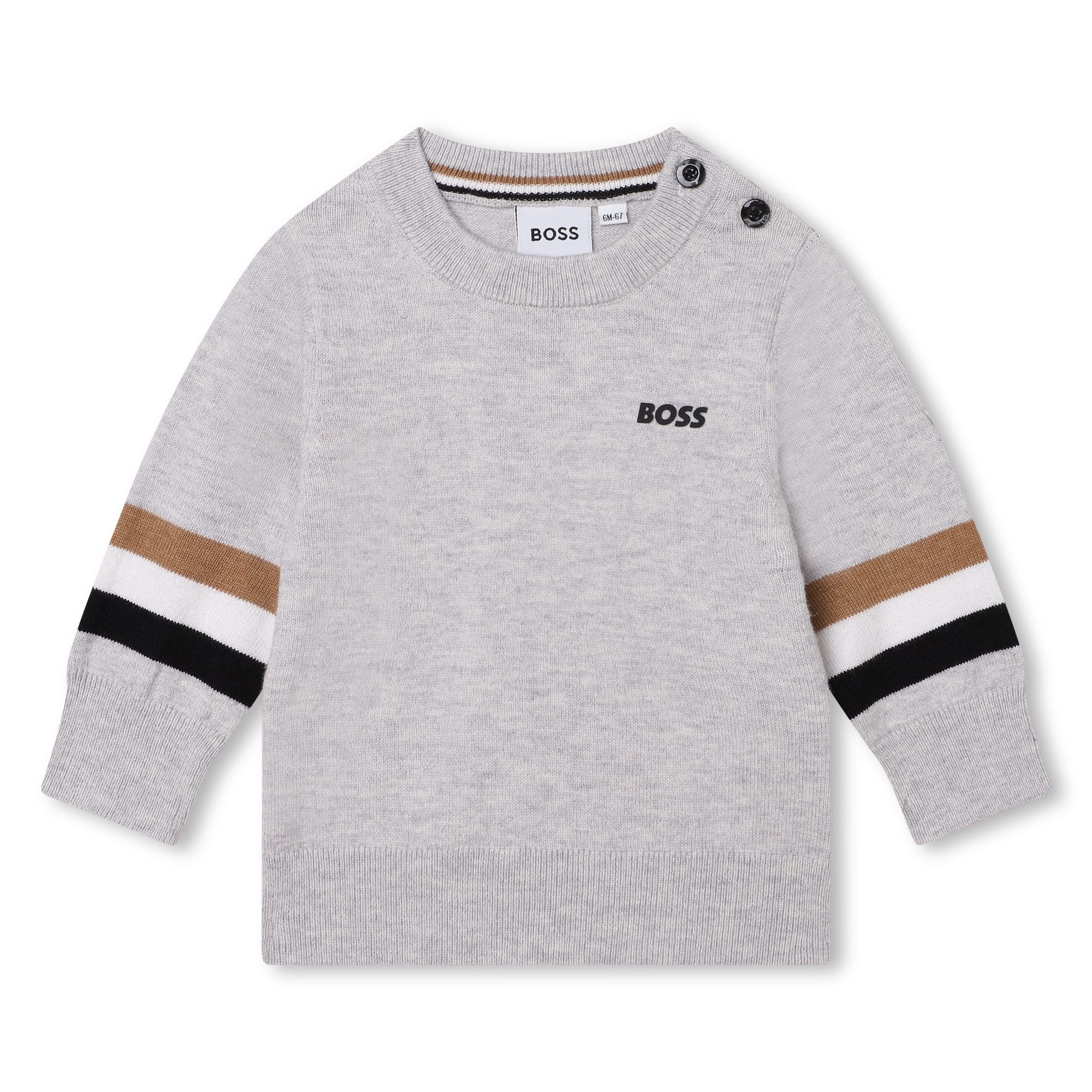 BOSS TODDLER GREY PULLOVER