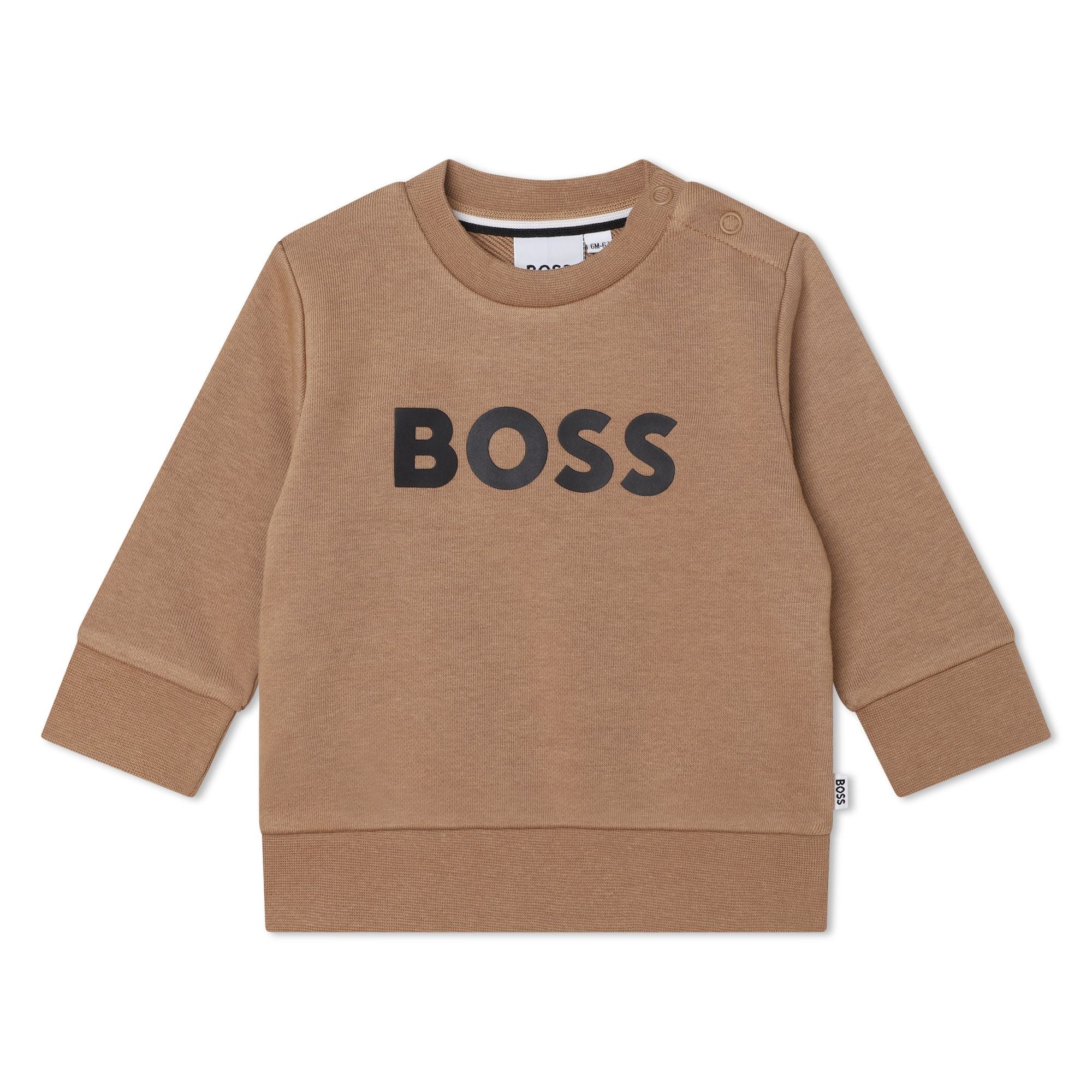 BOSS TODDLER TAN SWEATSHIRT