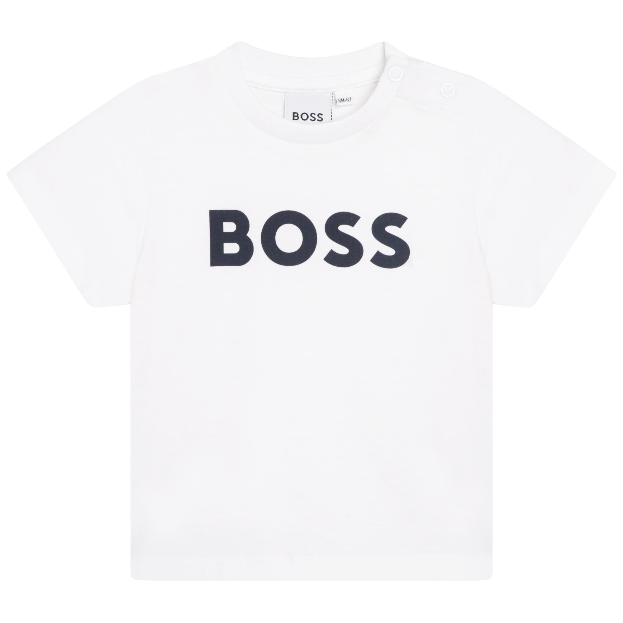 BOSS WHITE TODDLER T-SHIRT-PERMANENT STYLE