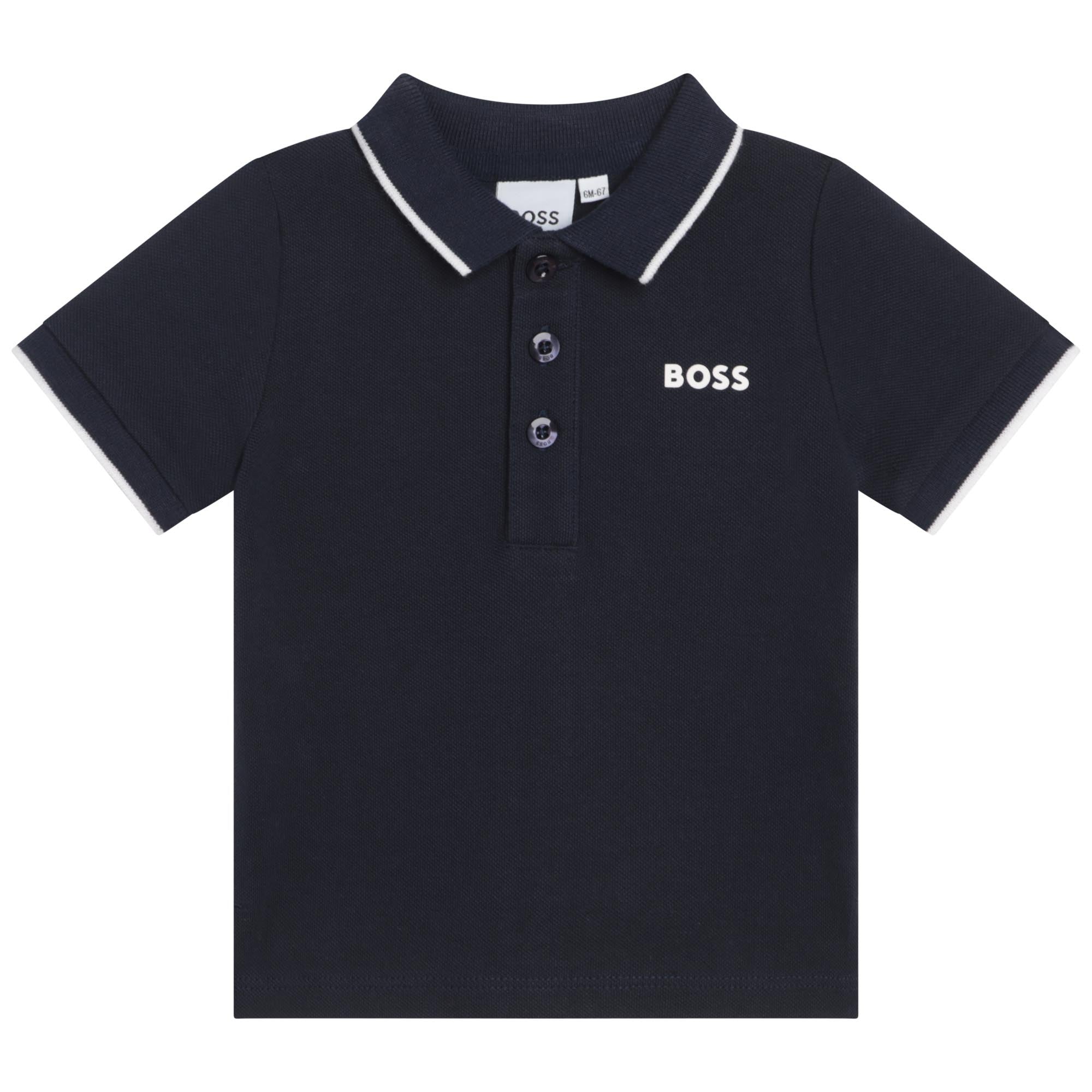 BOSS NAVY TODDLER S/S POLO-PERMANENT STYLE