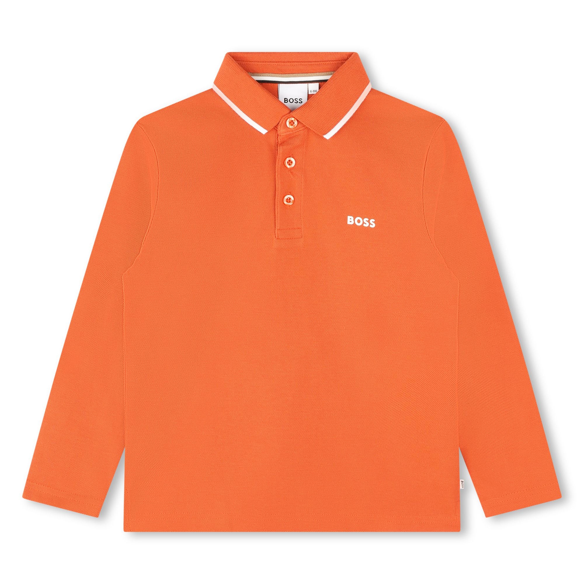 BOSS DARK TANGERINE POLO
