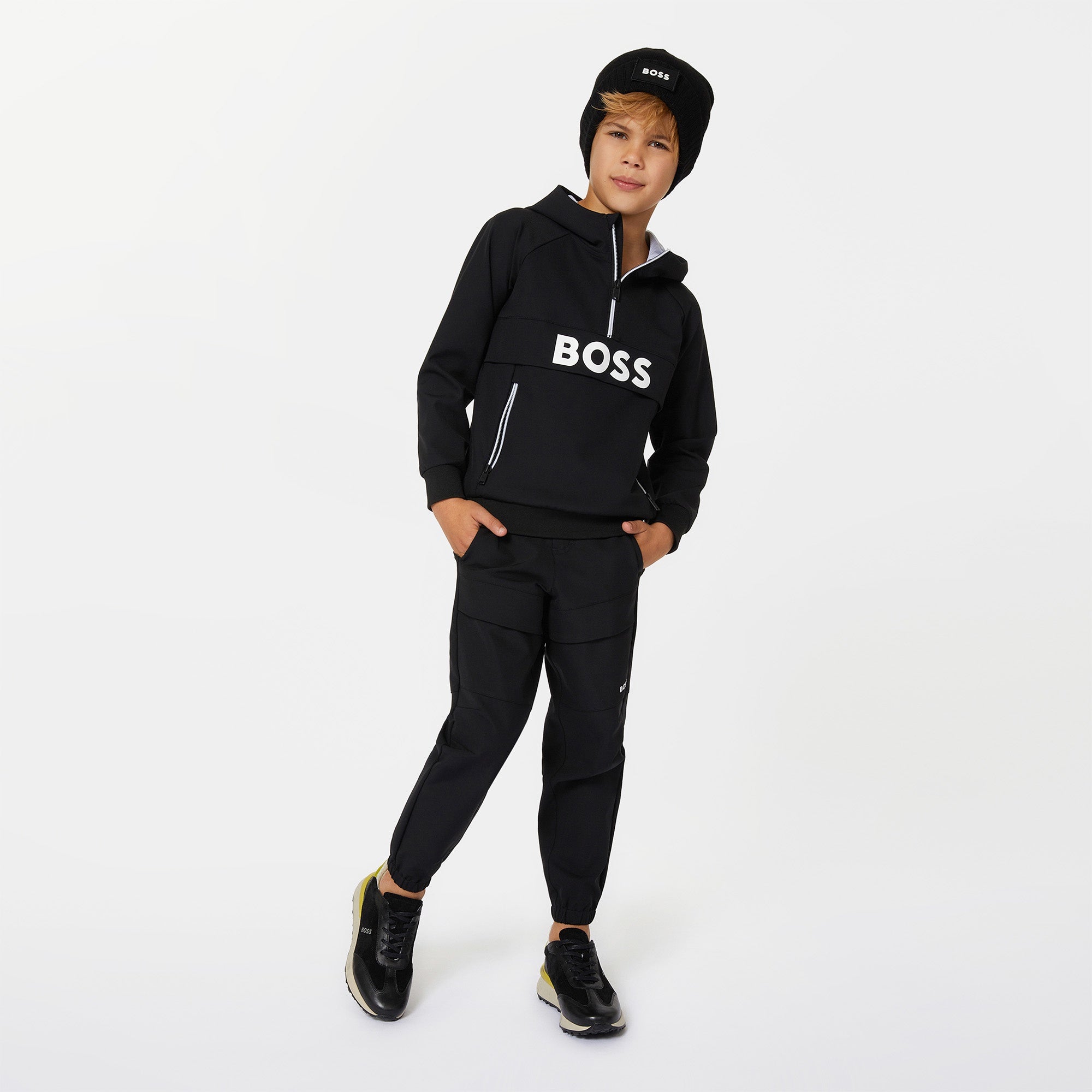 BOSS BLACK HOODED SWEATSHIRT