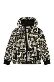 BOSS BLACK/YELLOW MONOGRAM WINDBREAKER