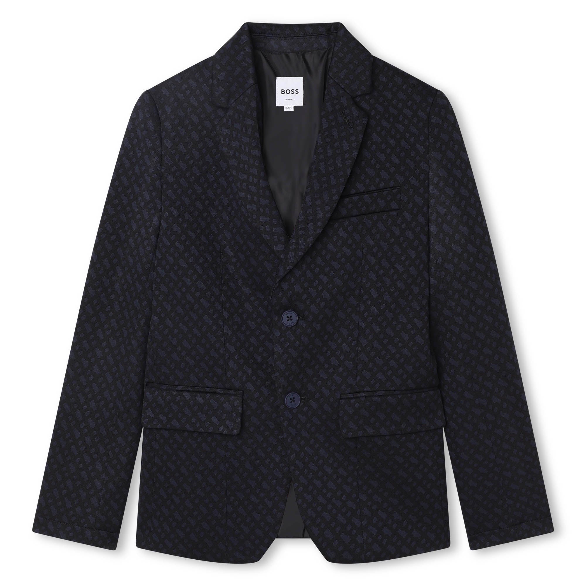 BOSS NAVY MONOGRAM SUIT