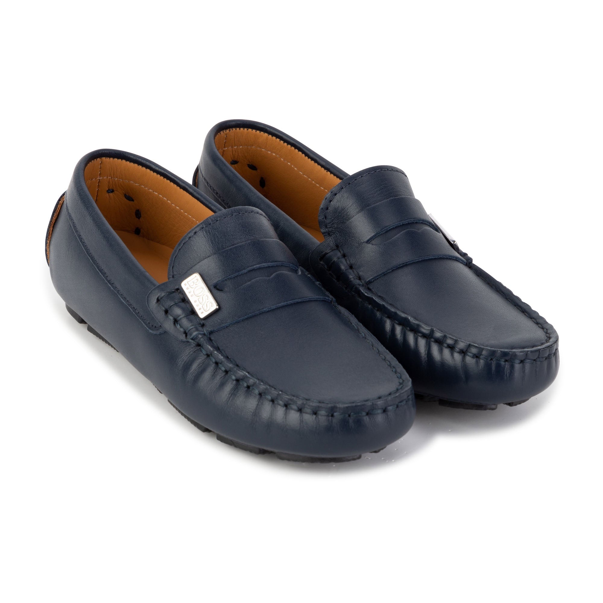 BOSS NAVY MOCCASIN