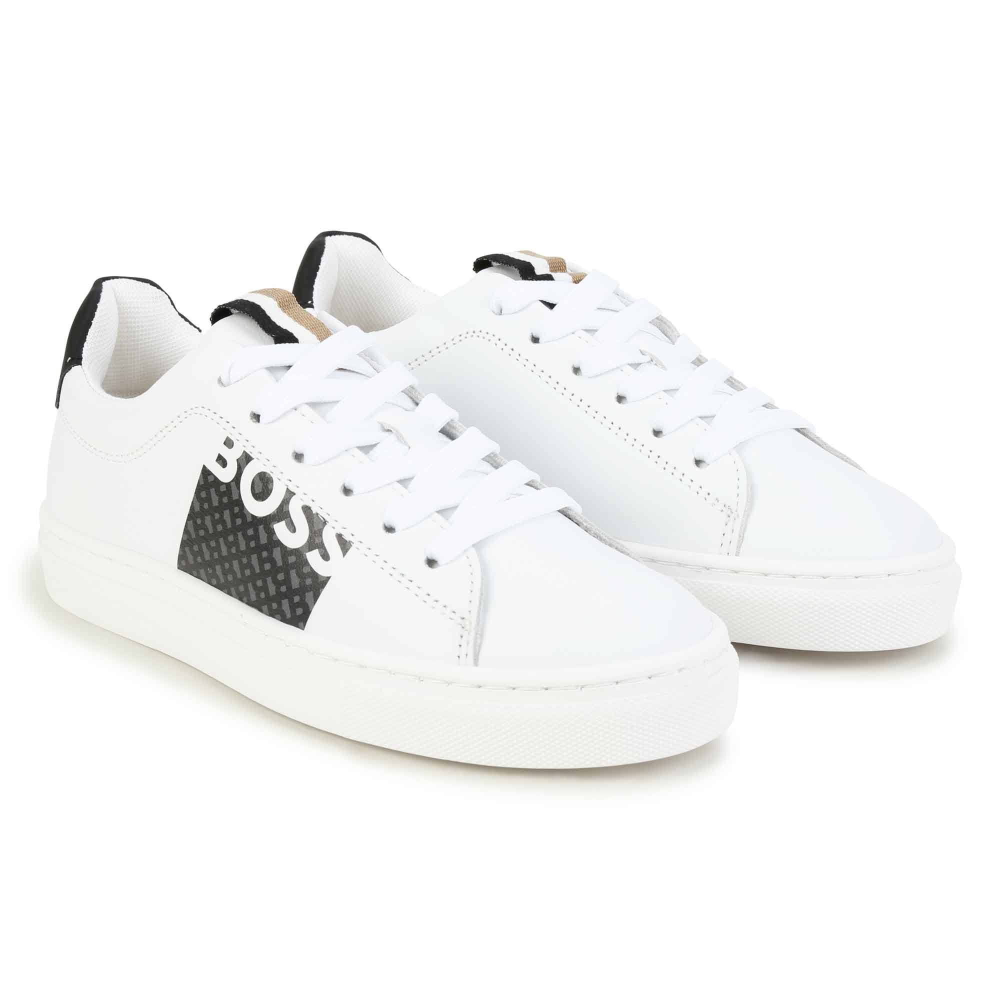 BOSS WHITE SNEAKERS-FW24