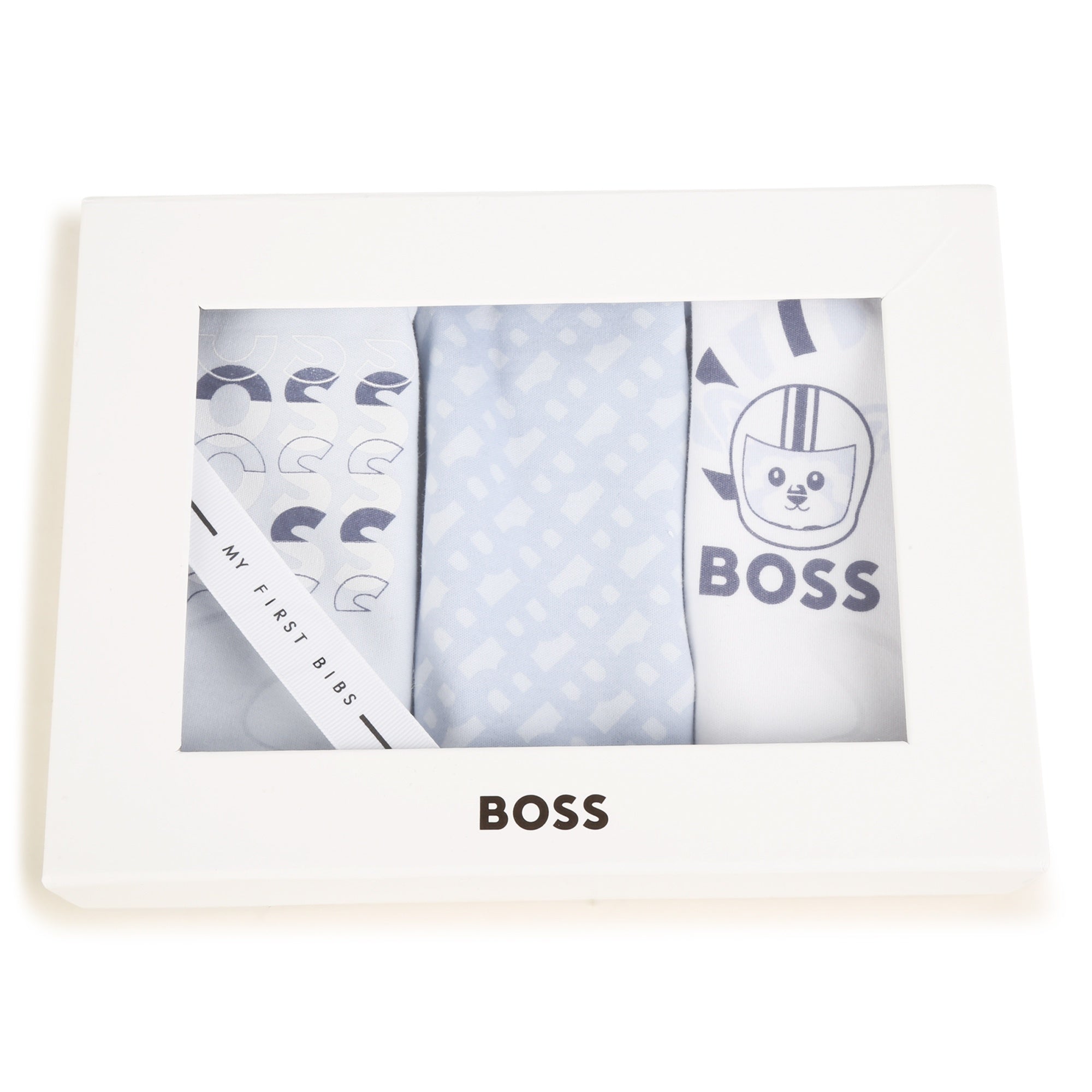 BOSS PALE BLUE BIB SET