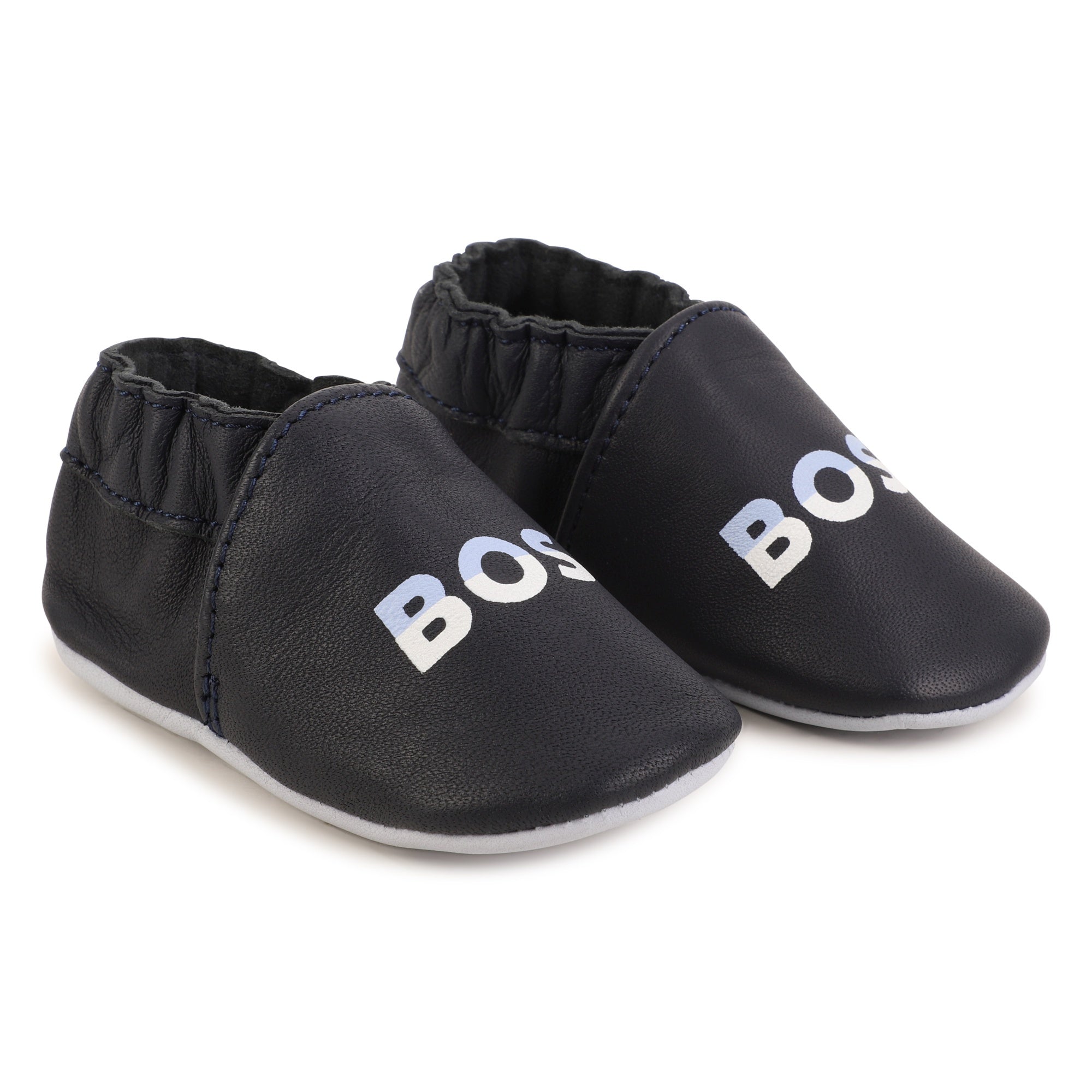 BOSS NAVY SLIPPERS