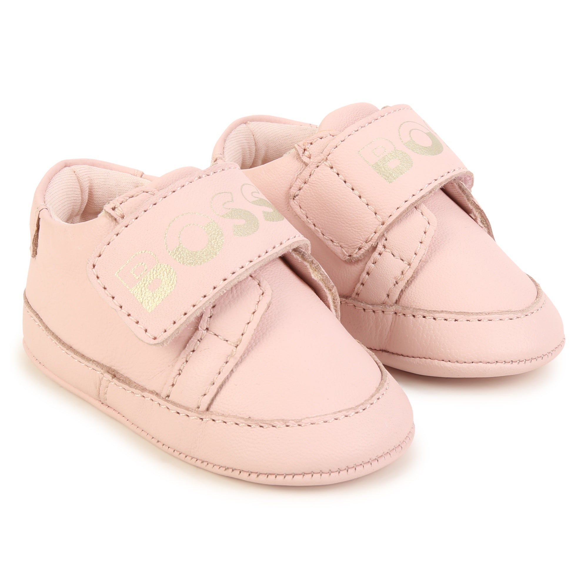 BOSS PALE PINK BABY SHOES